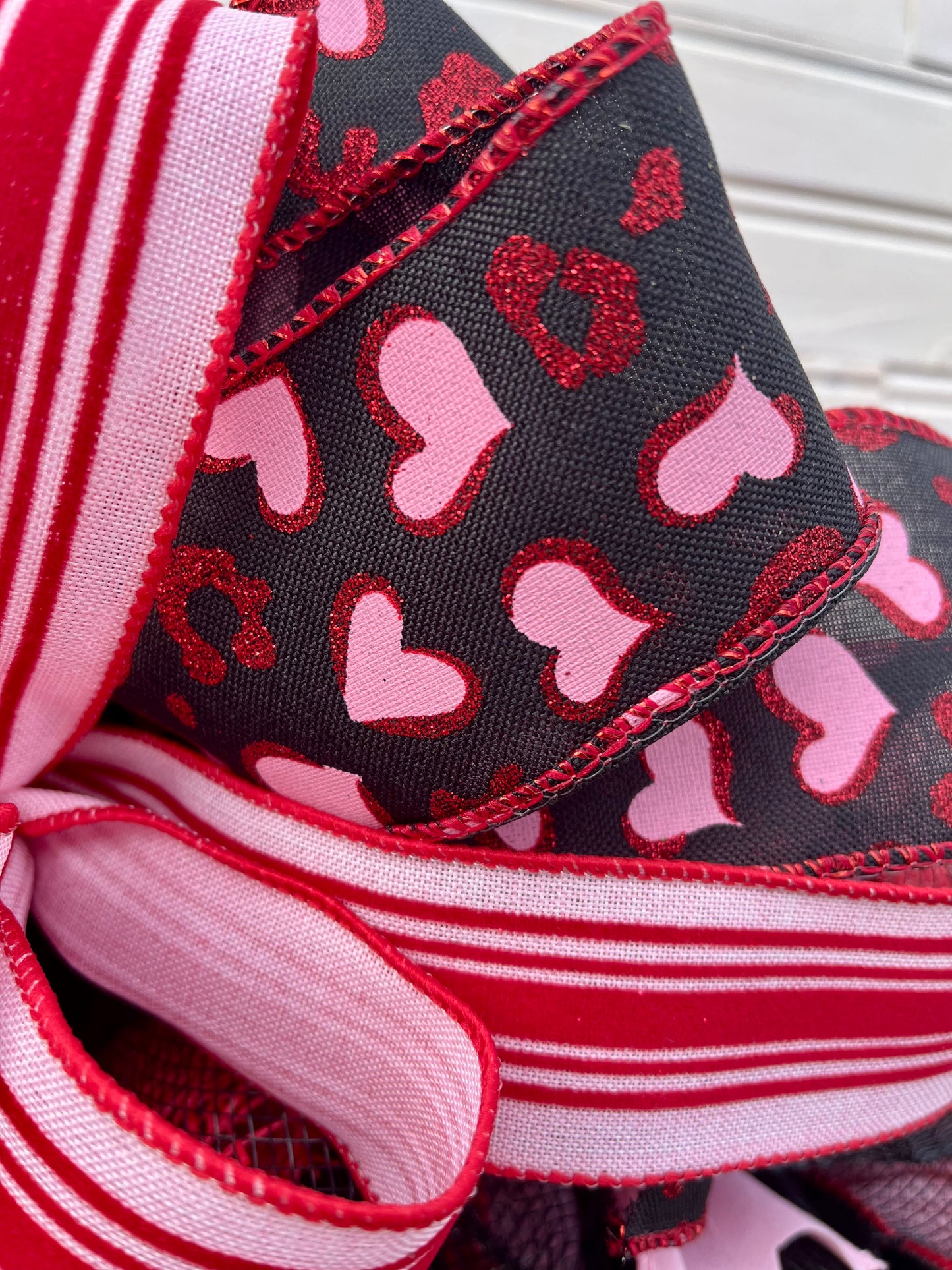 Valentine's Day Leopard Heart Wreath
