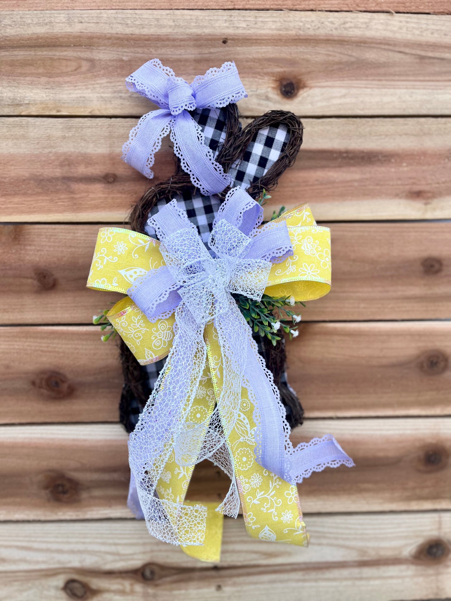 Easter Bunny Grapevine Door Hanger