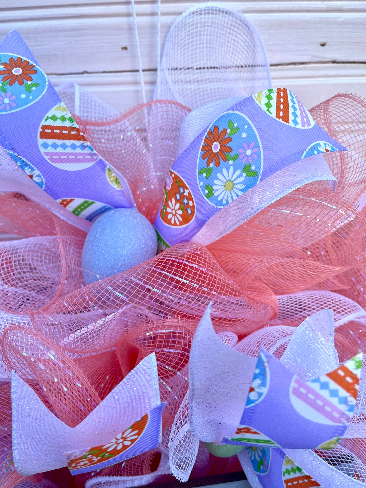 Easter Chick Mesh Wreath