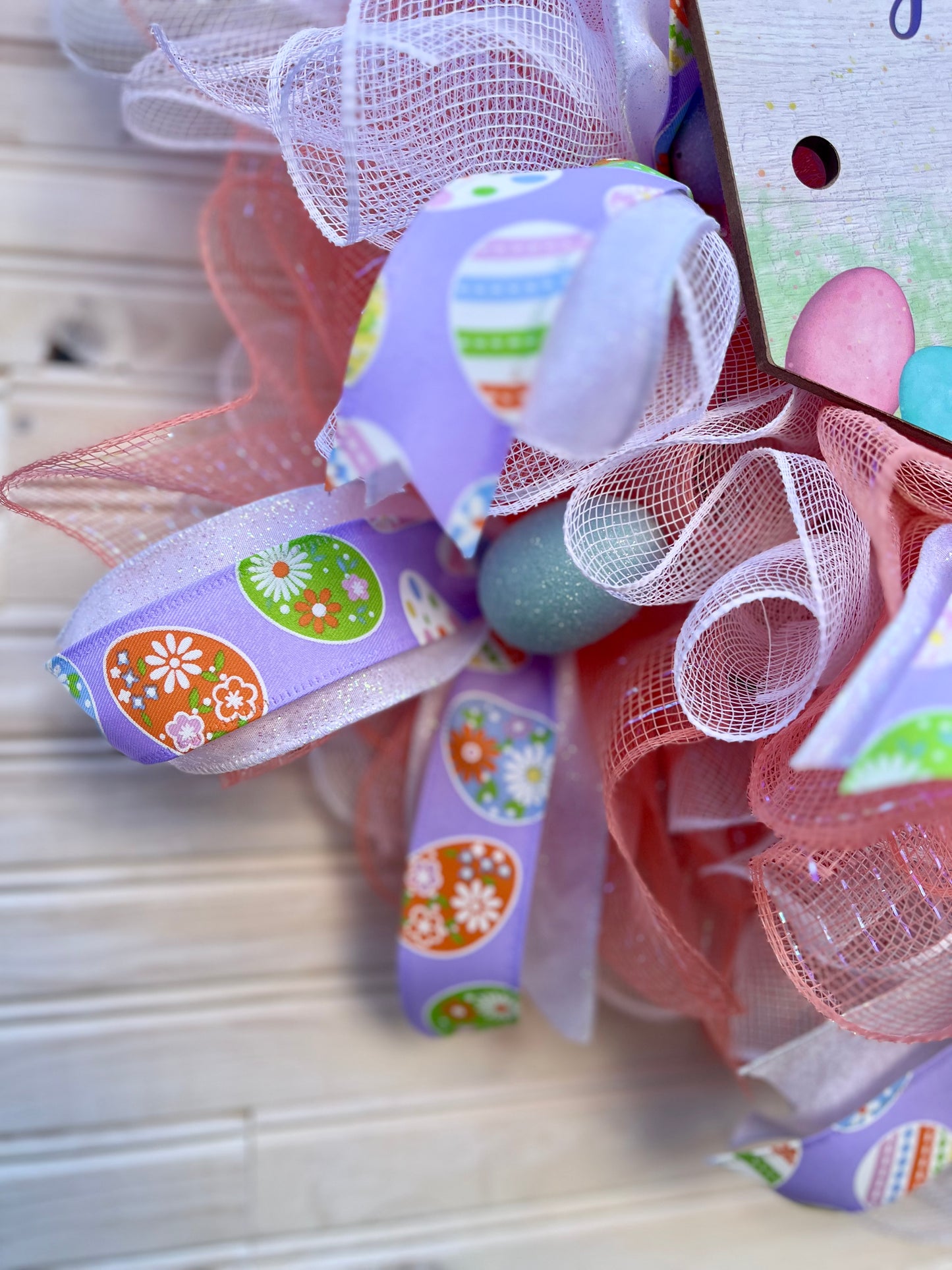 Easter Chick Mesh Wreath
