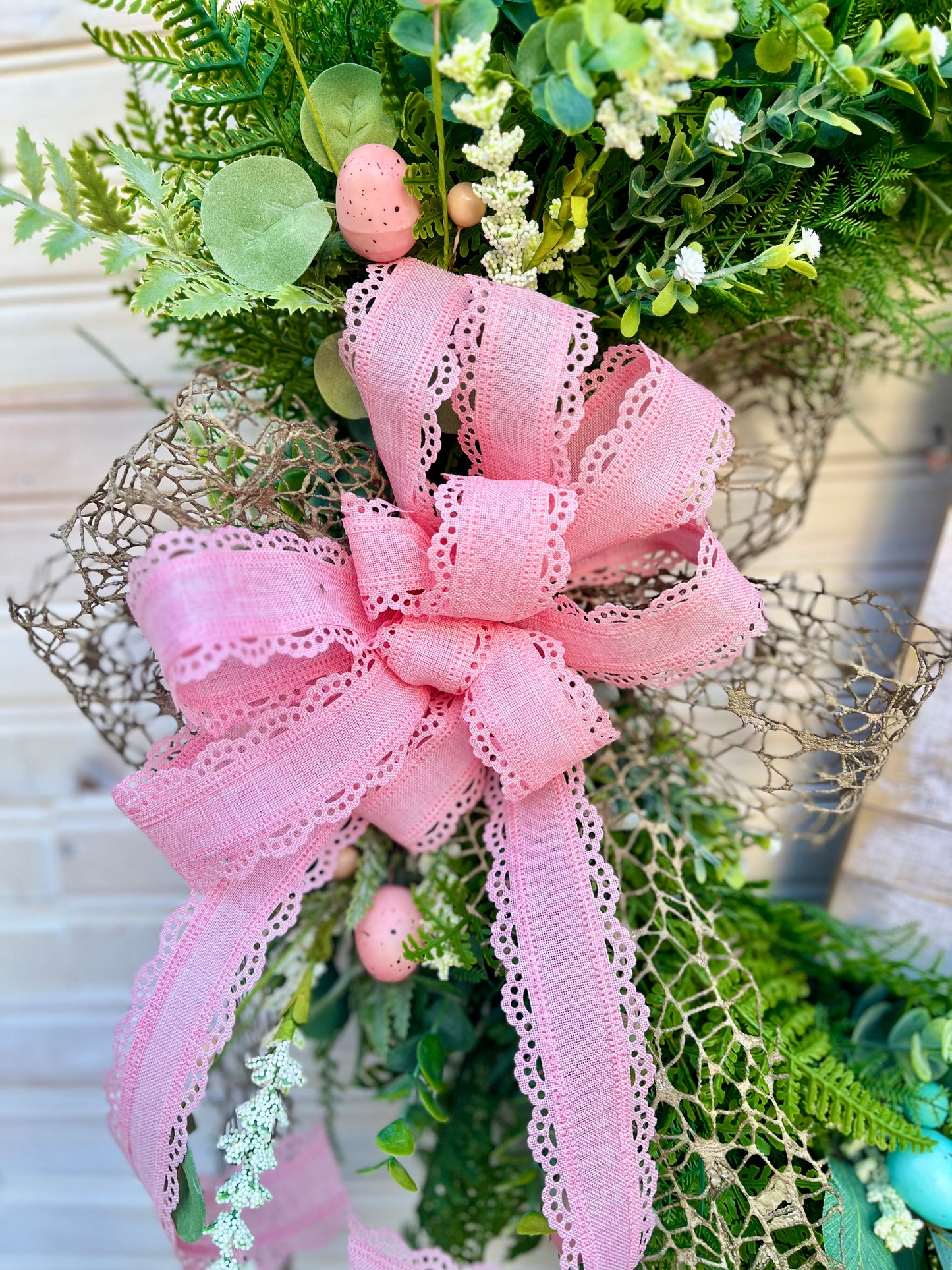Springtime Lamb Easter Wreath