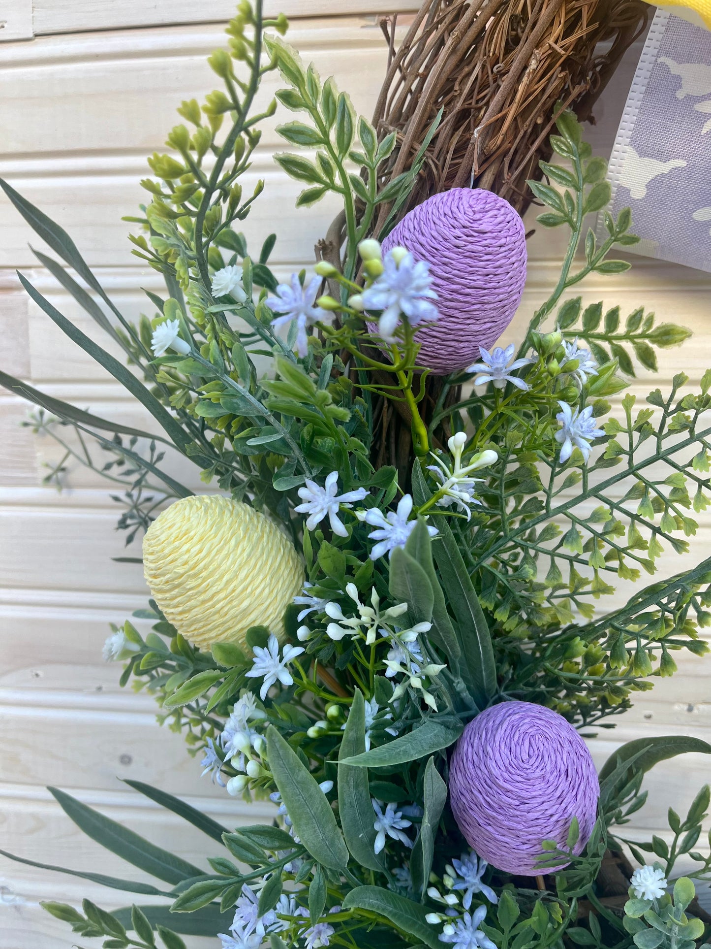 Spring Easter Oval Grapevine Wreath