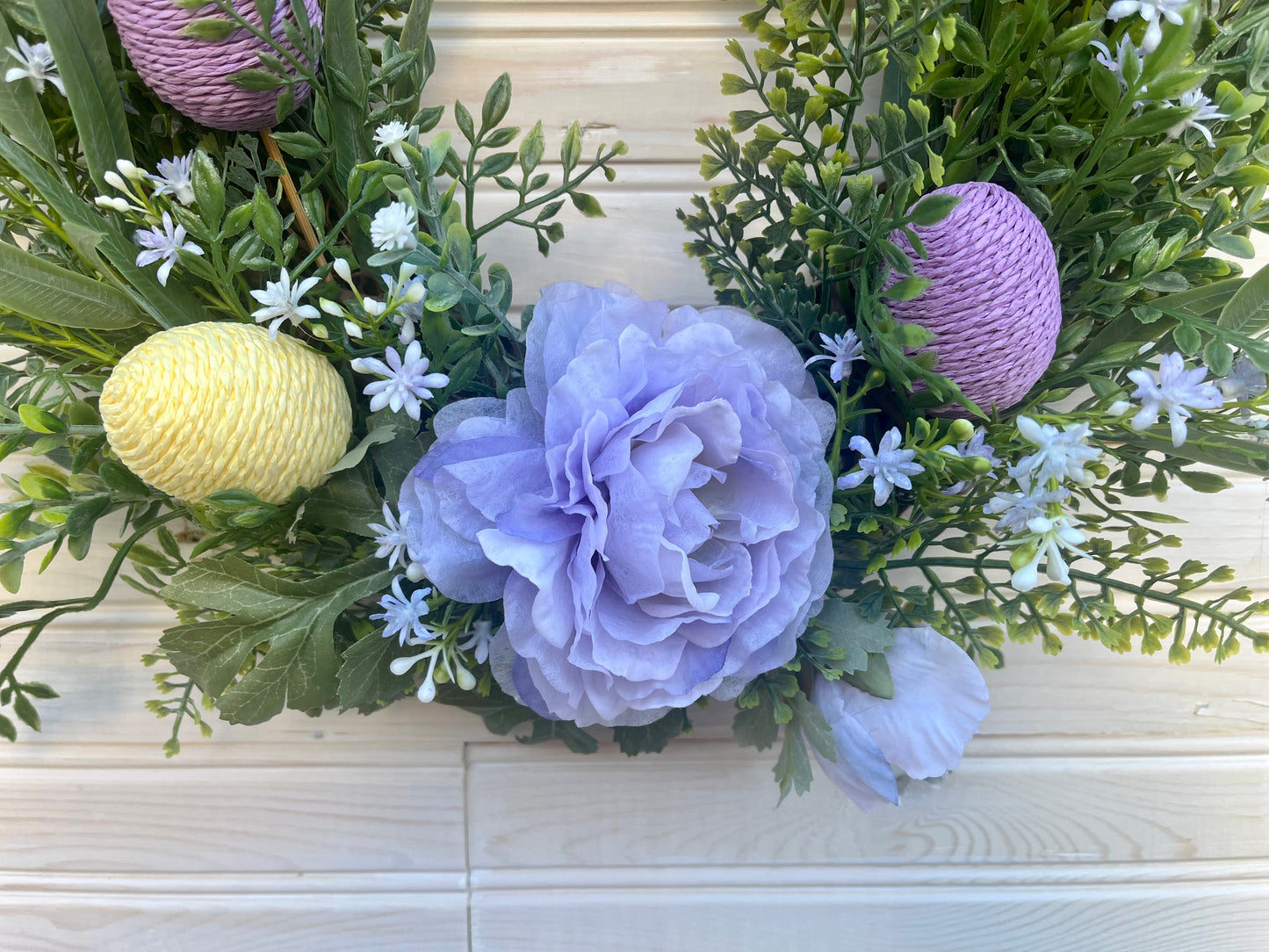 Spring Easter Oval Grapevine Wreath