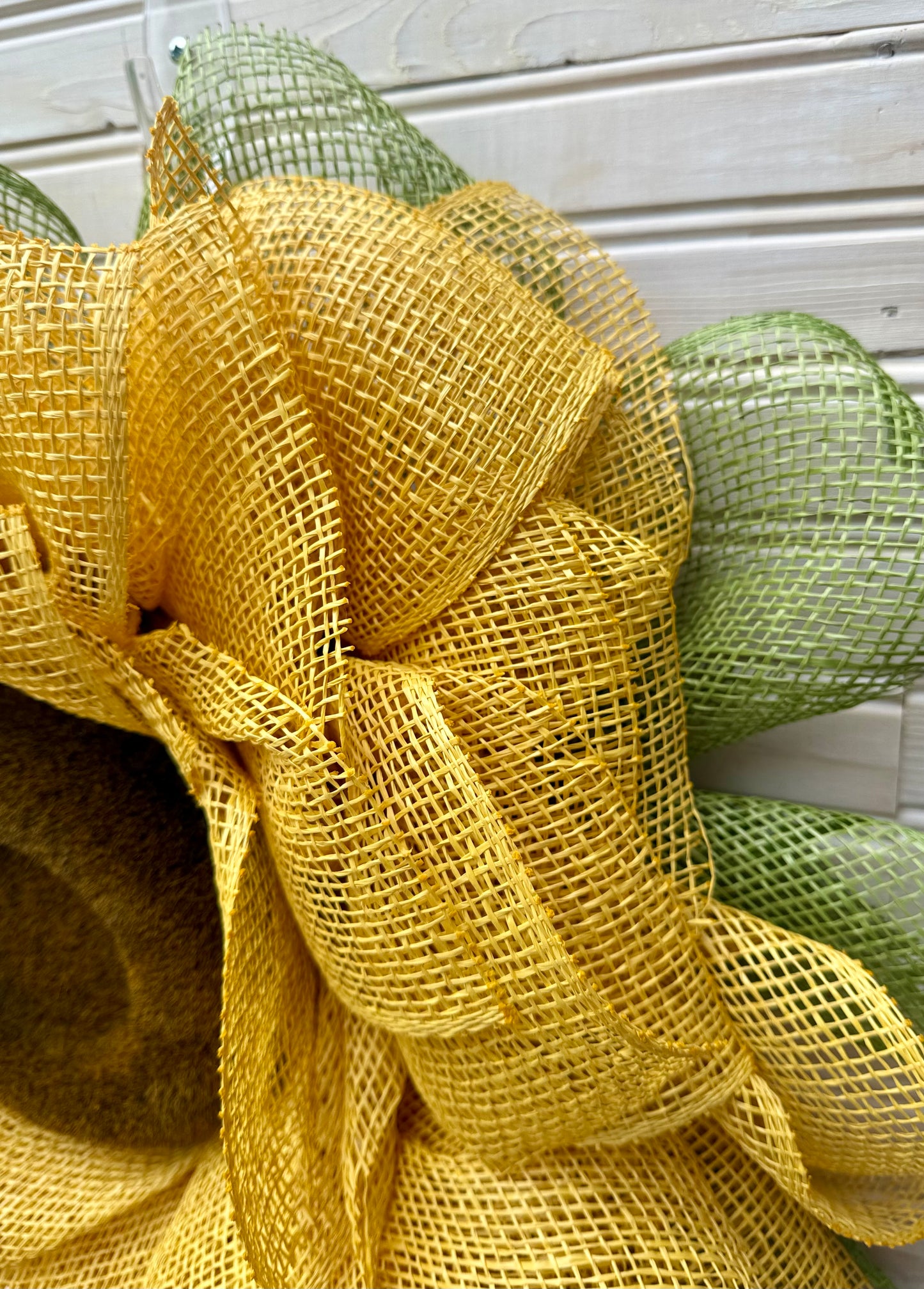 Sunflower Deco Mesh Wreath | All Season Burlap Wreath | Summer & Fall Door Decor