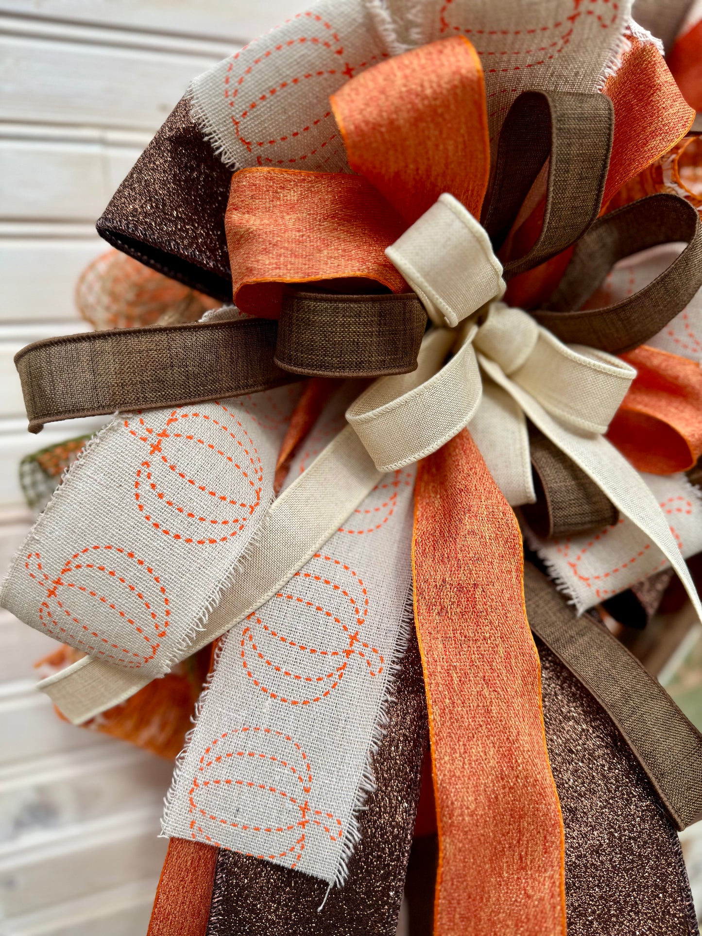 Farmhouse Fall Wreath – Warm Rustic Autumn Decor