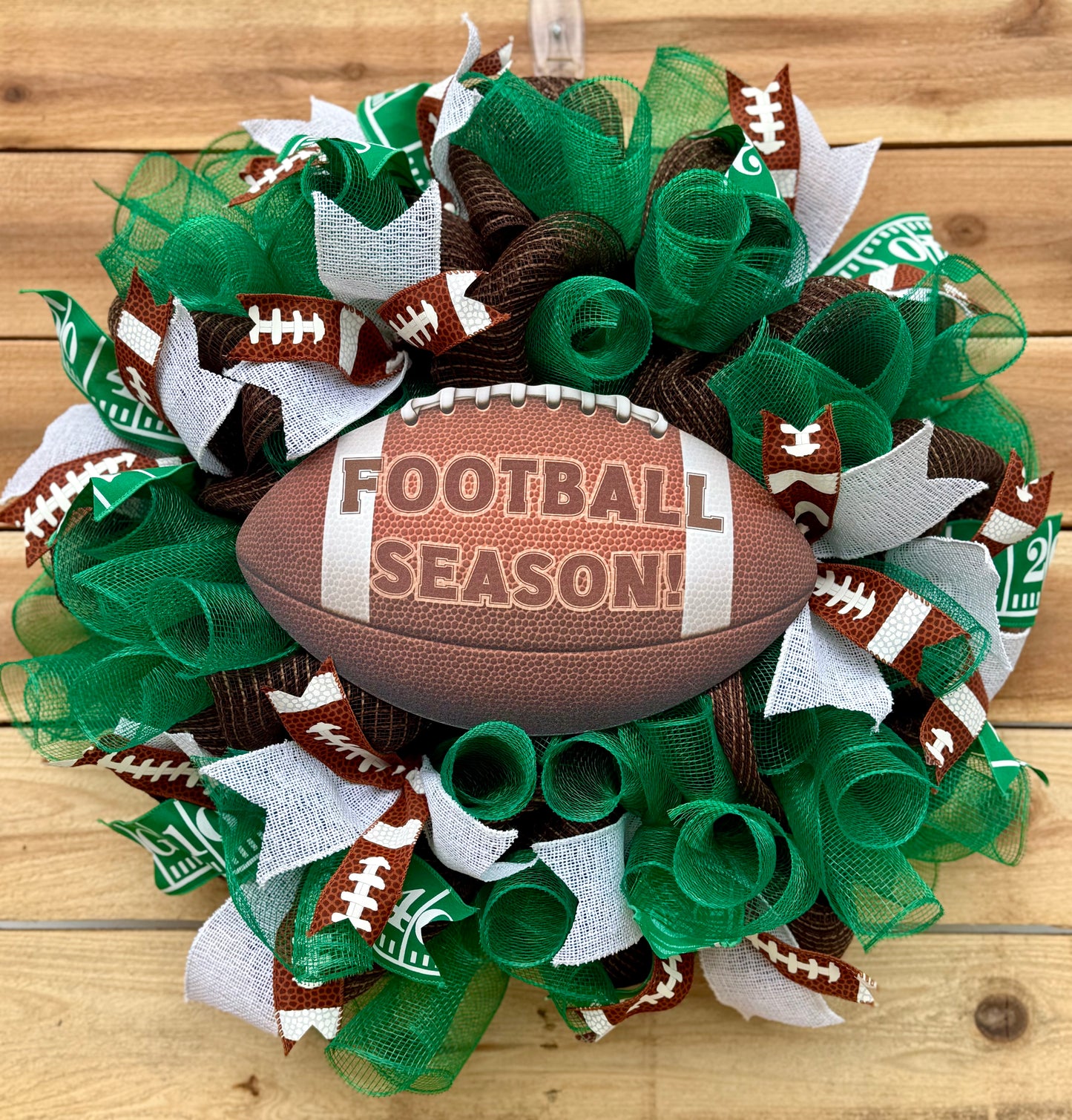 Football Season Wreath β Game Day Front Door Decor