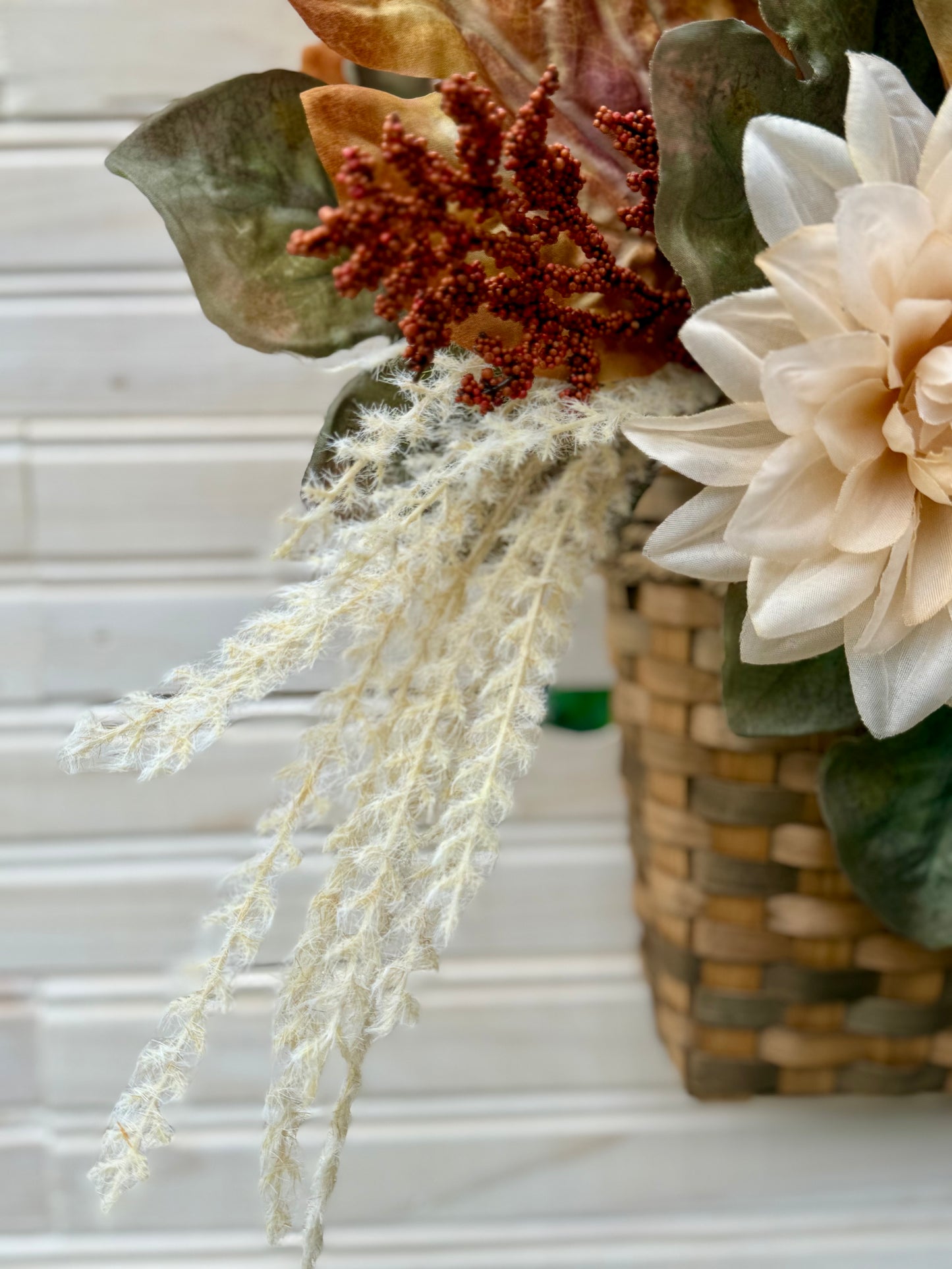 Rustic Fall Floral Door Basket