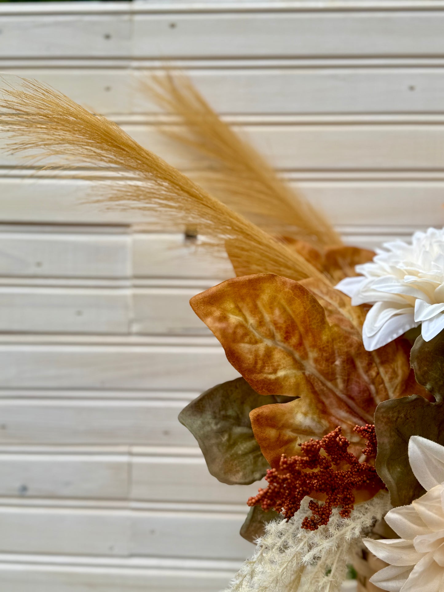 Rustic Fall Floral Door Basket