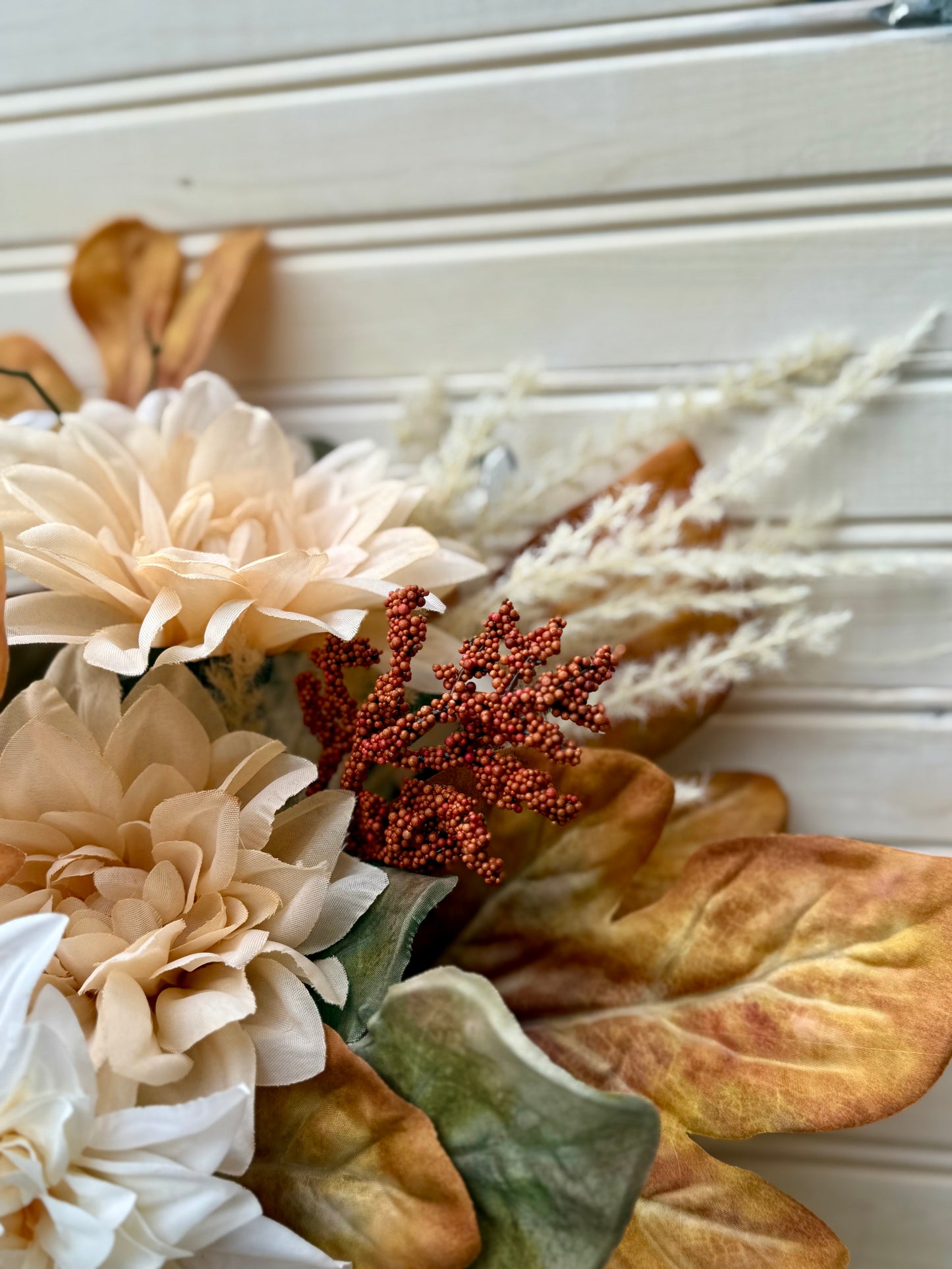 Rustic Fall Floral Door Basket