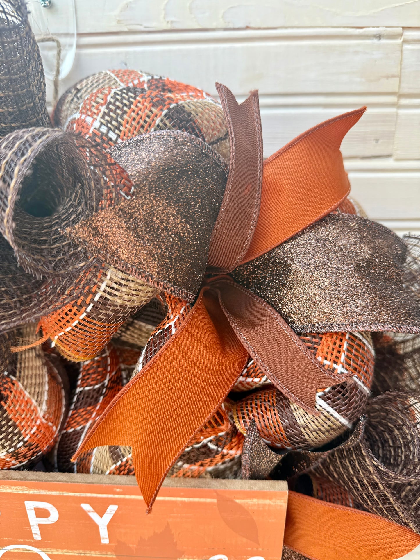 🍂 Happy Fall Y’all Deco Mesh Wreath 🍂