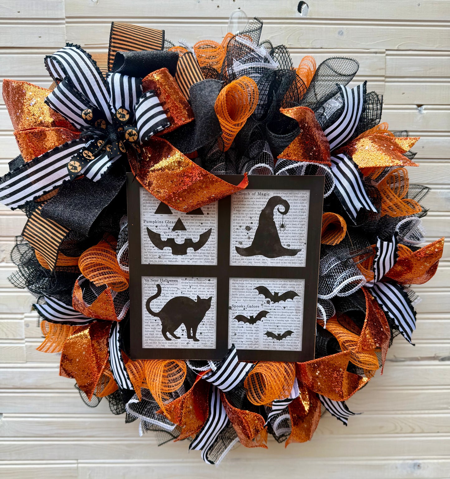 Halloween Jack-O’-Lantern Wreath