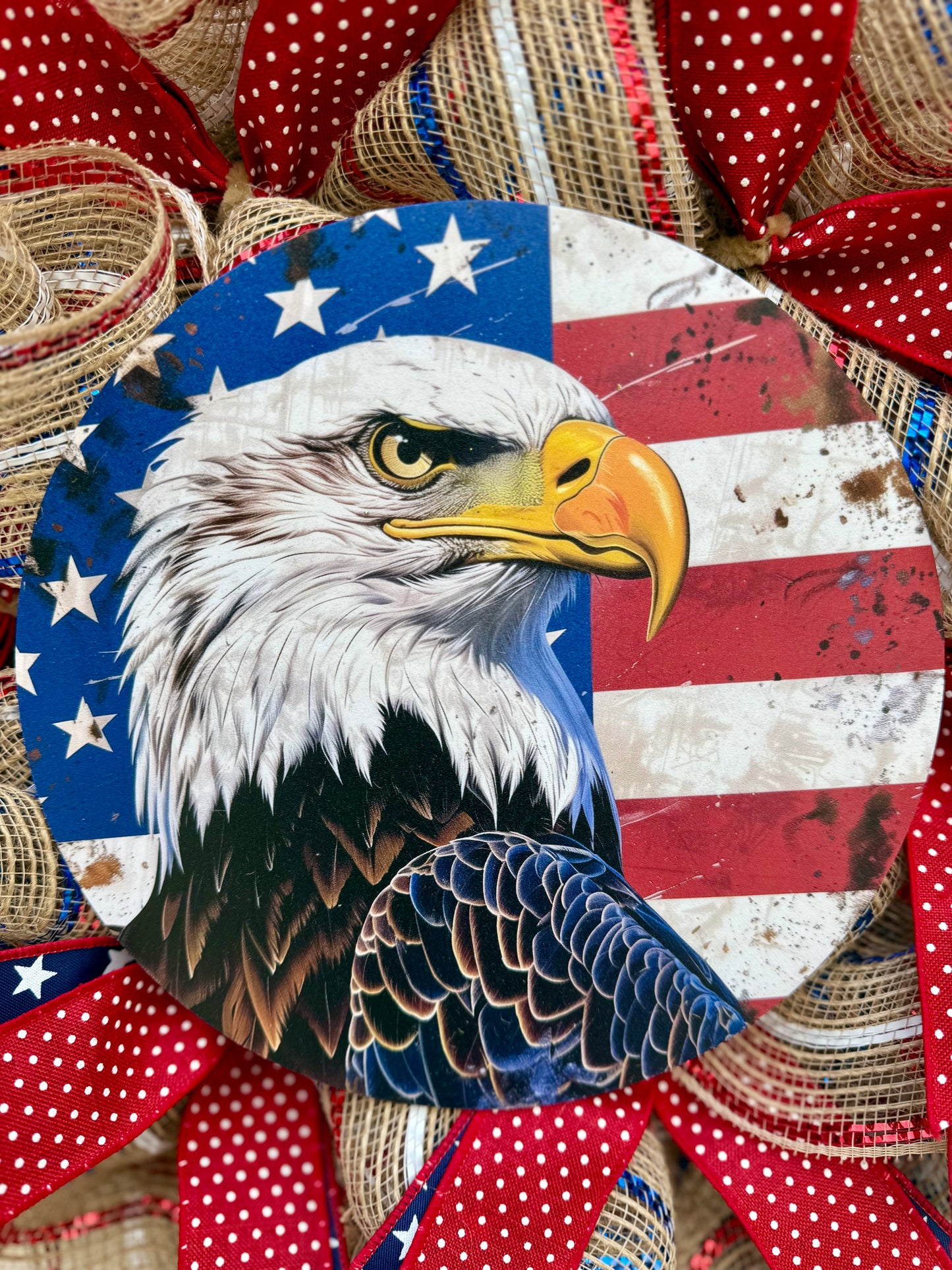 Rustic Patriotic Wreath