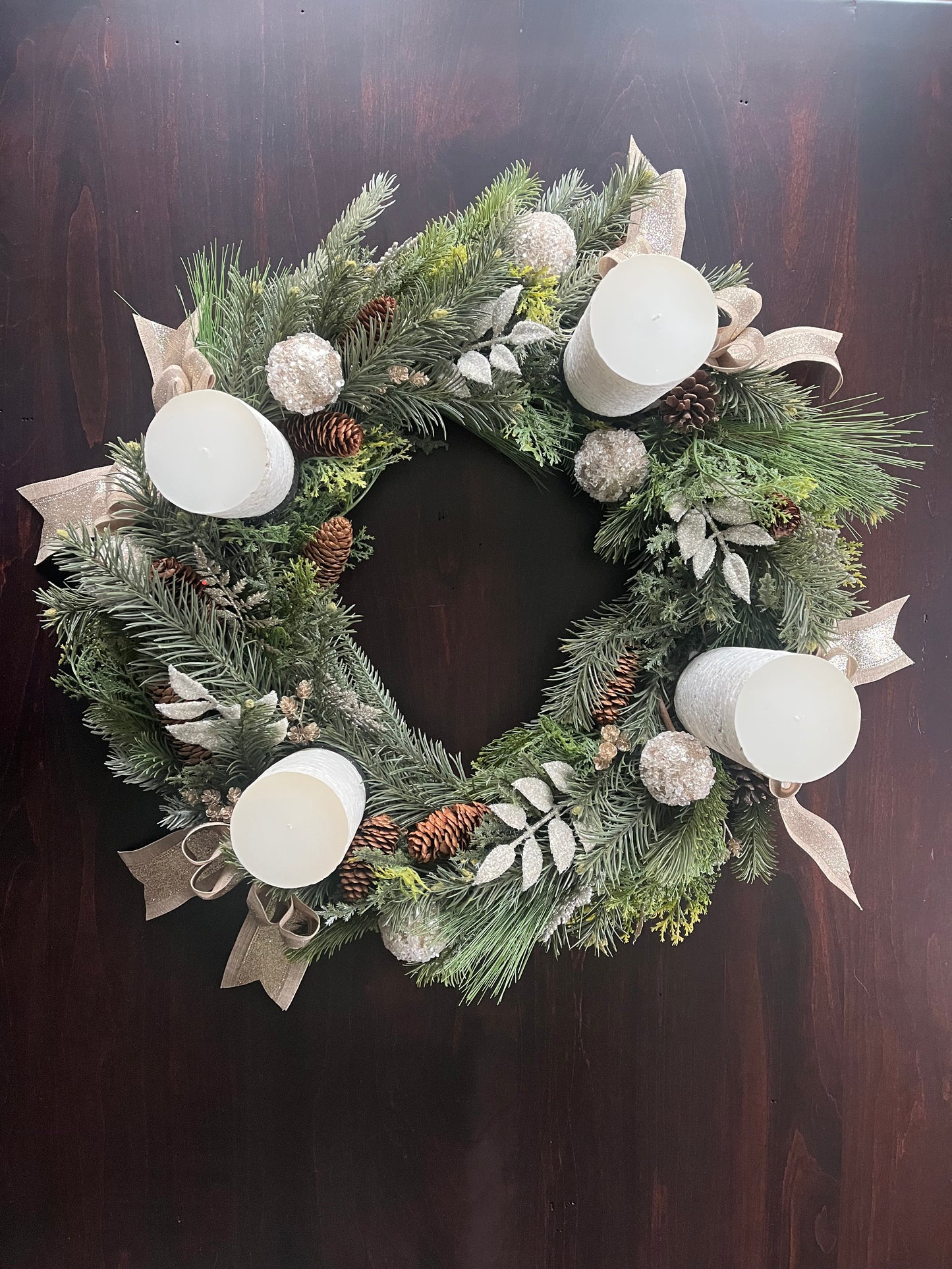 Elegant Christmas Advent Wreath