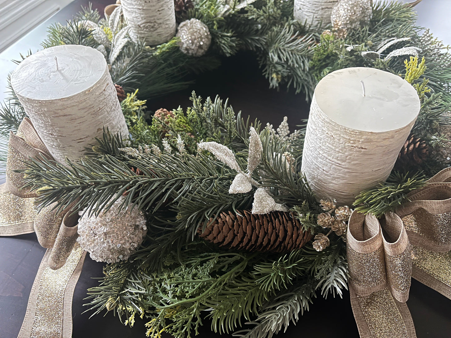 Elegant Christmas Advent Wreath