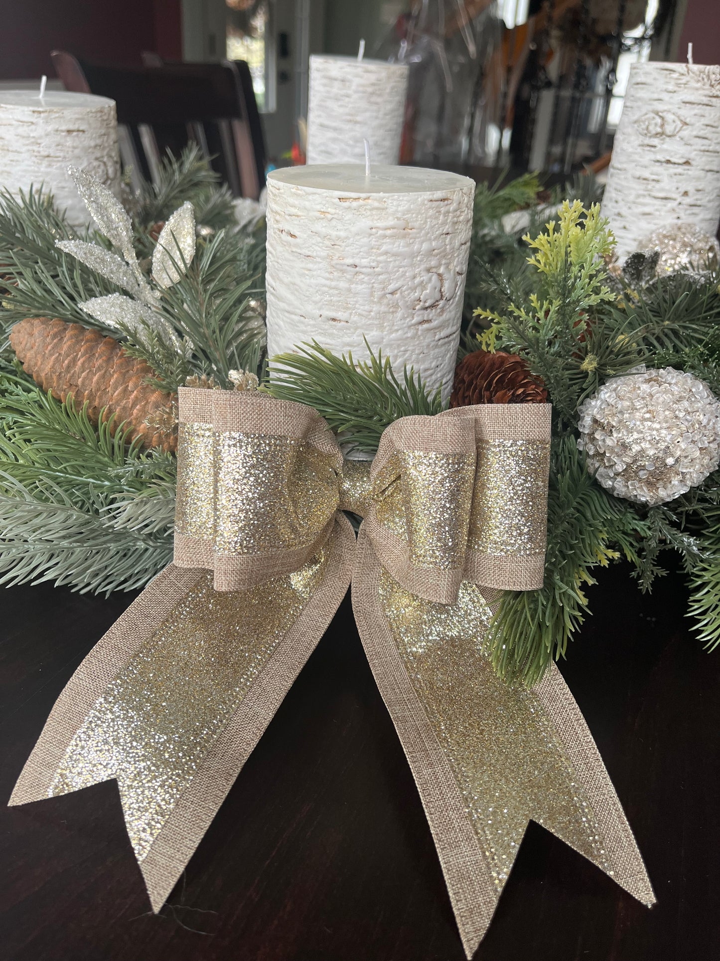 Elegant Christmas Advent Wreath