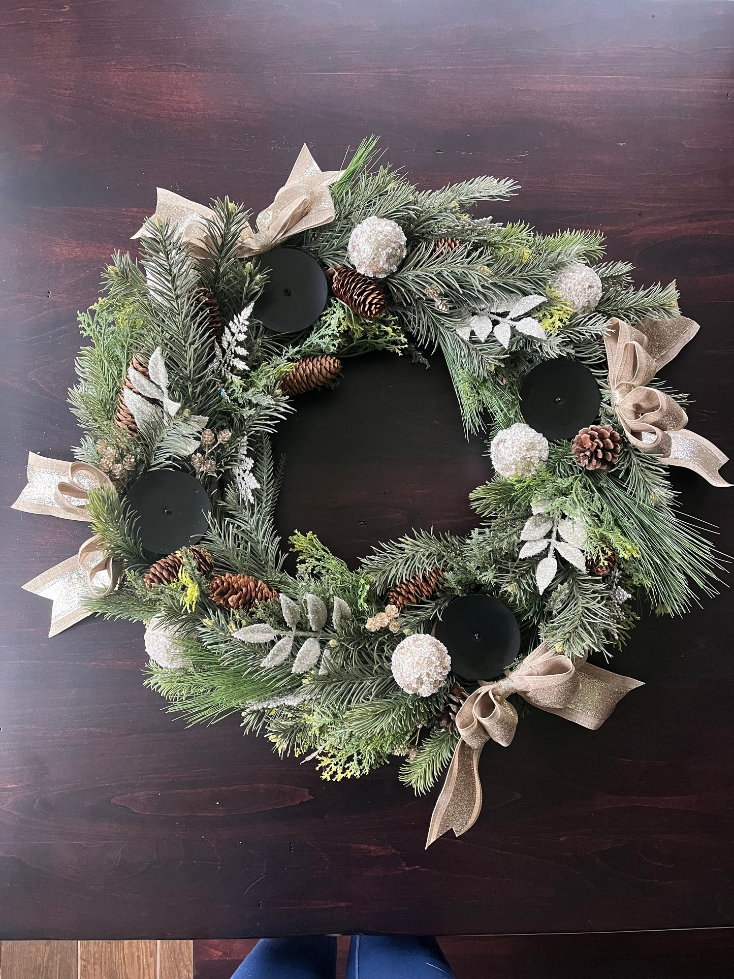 Elegant Christmas Advent Wreath