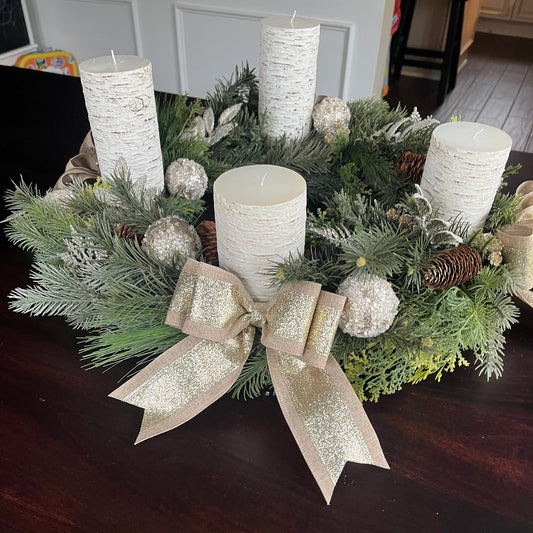 Elegant Christmas Advent Wreath