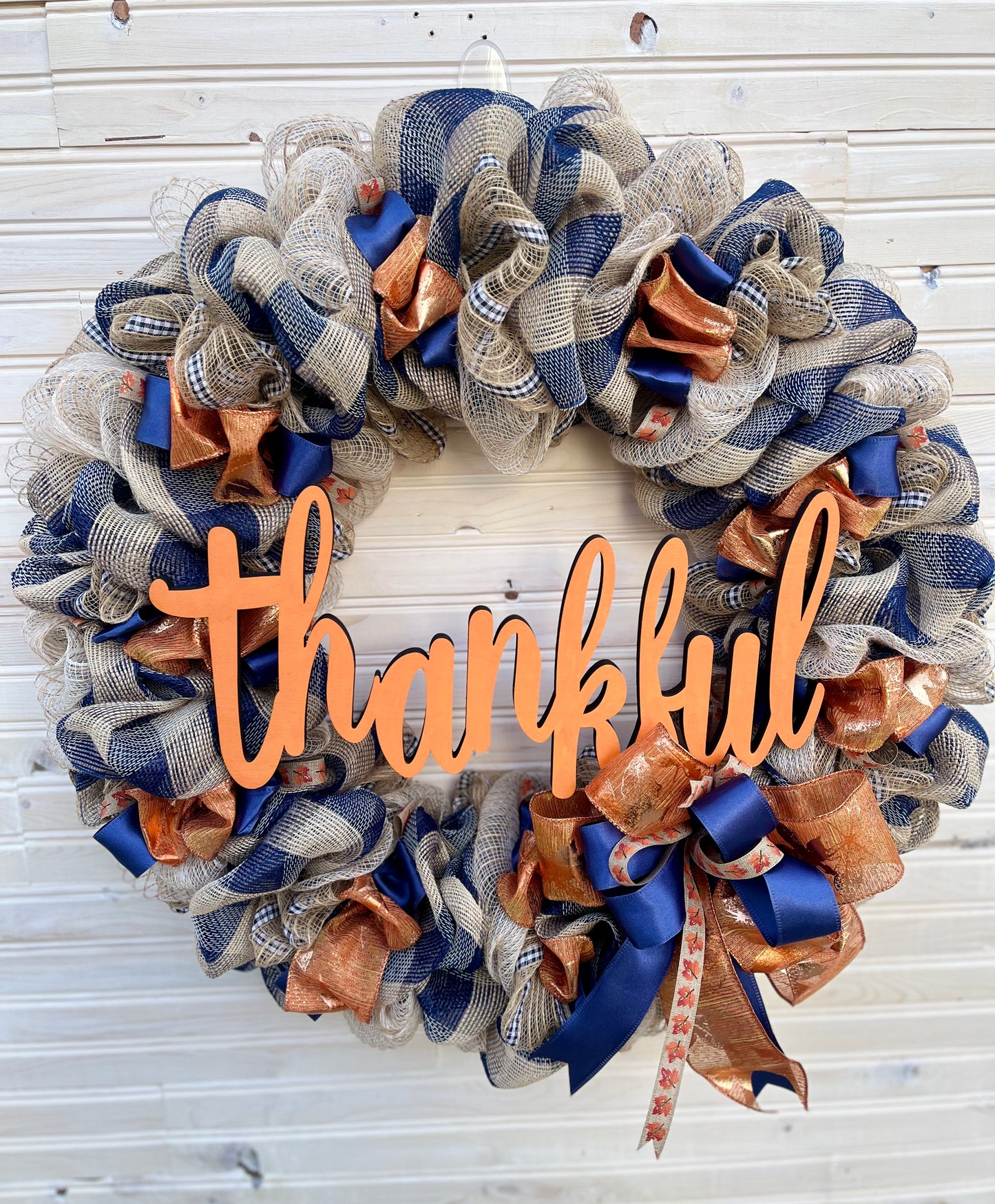 Thankful Mesh Fall Wreath