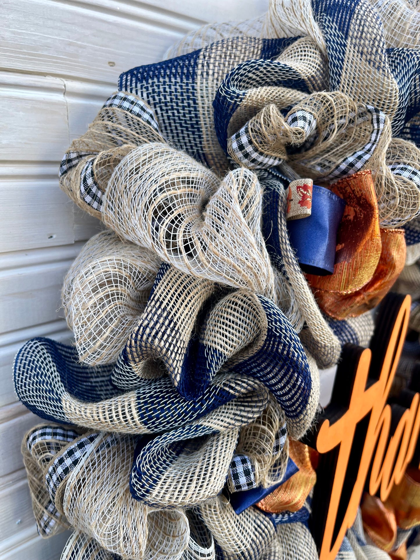 Thankful Mesh Fall Wreath