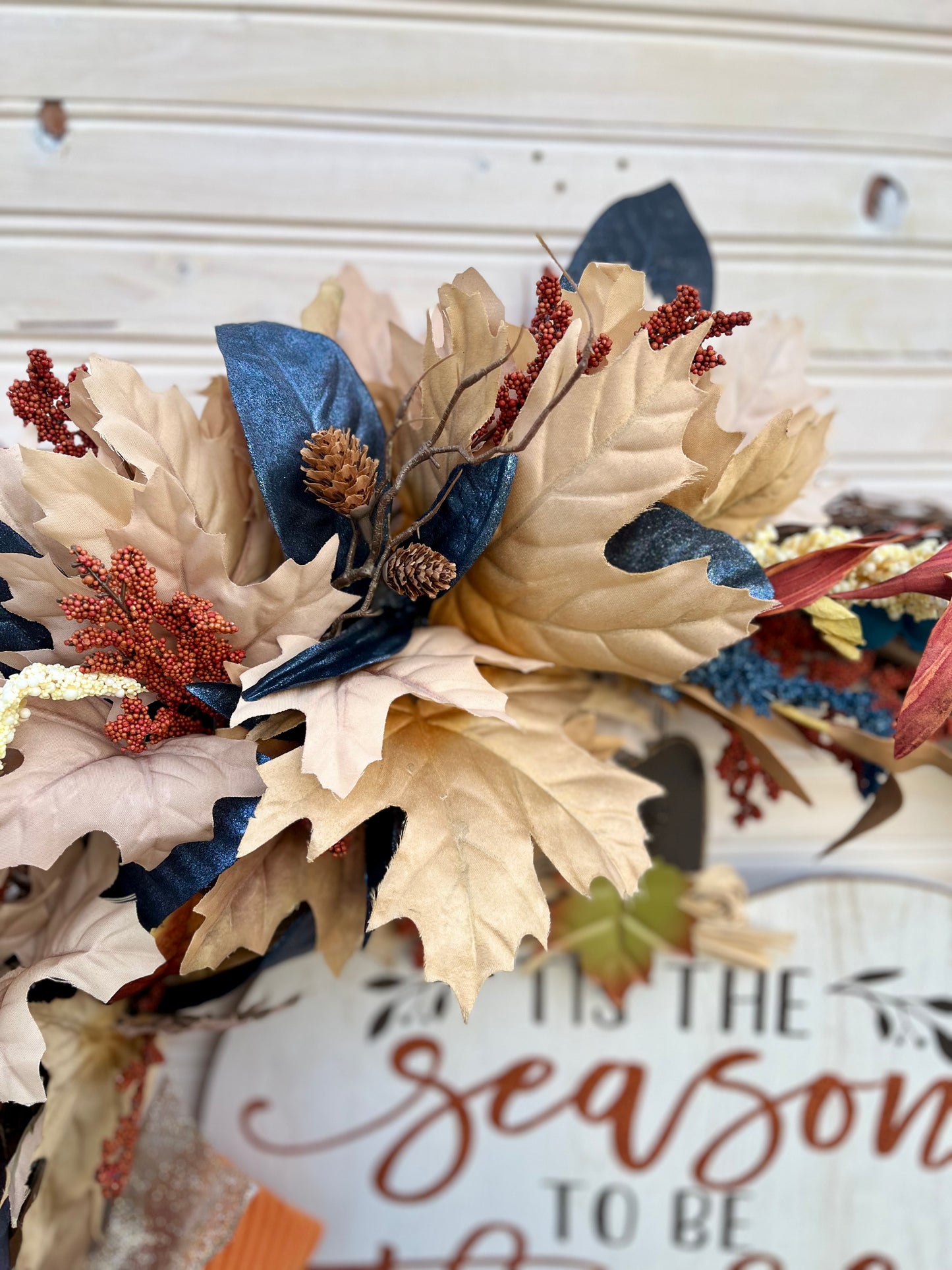 "Season to Be Thankful" Fall Grapevine Wreath