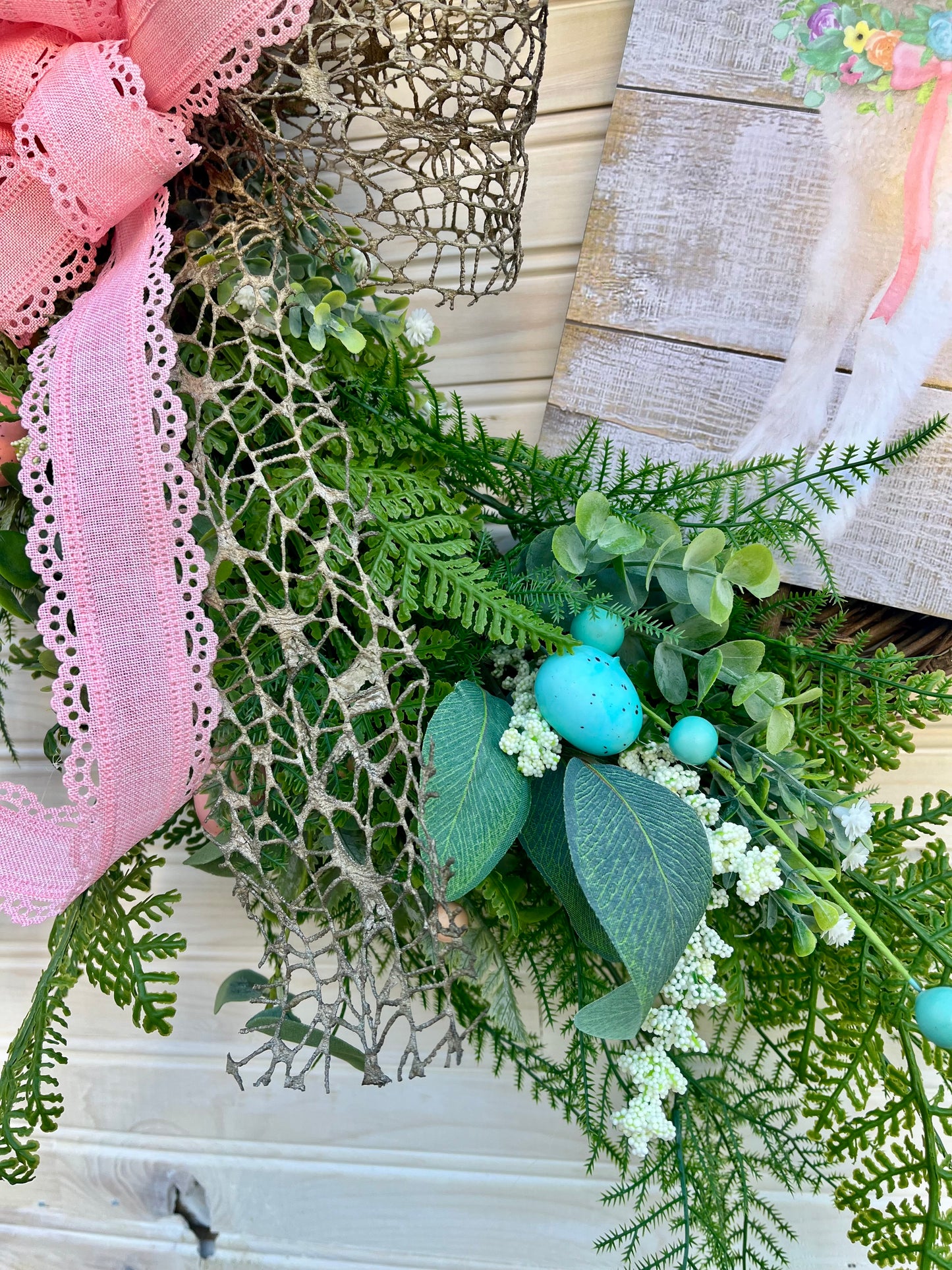 Springtime Lamb Easter Wreath