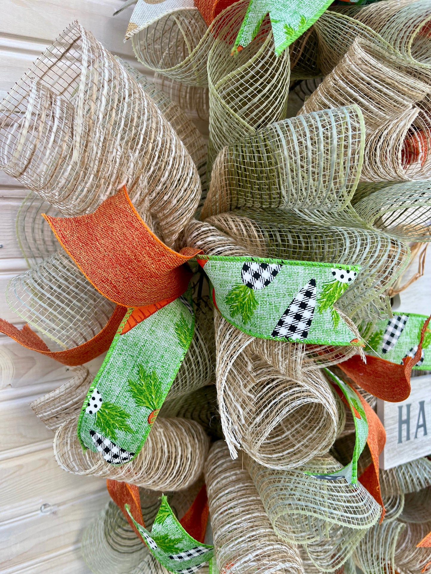 Easter Bunny Deco Mesh Wreath