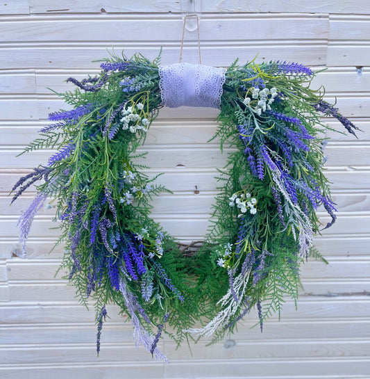Lavender Cascading Wreath