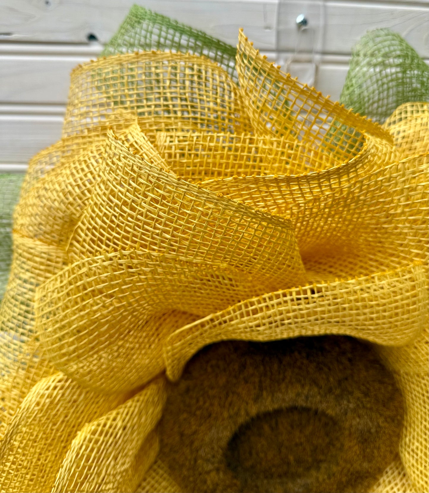 Sunflower Deco Mesh Wreath | All Season Burlap Wreath | Summer & Fall Door Decor