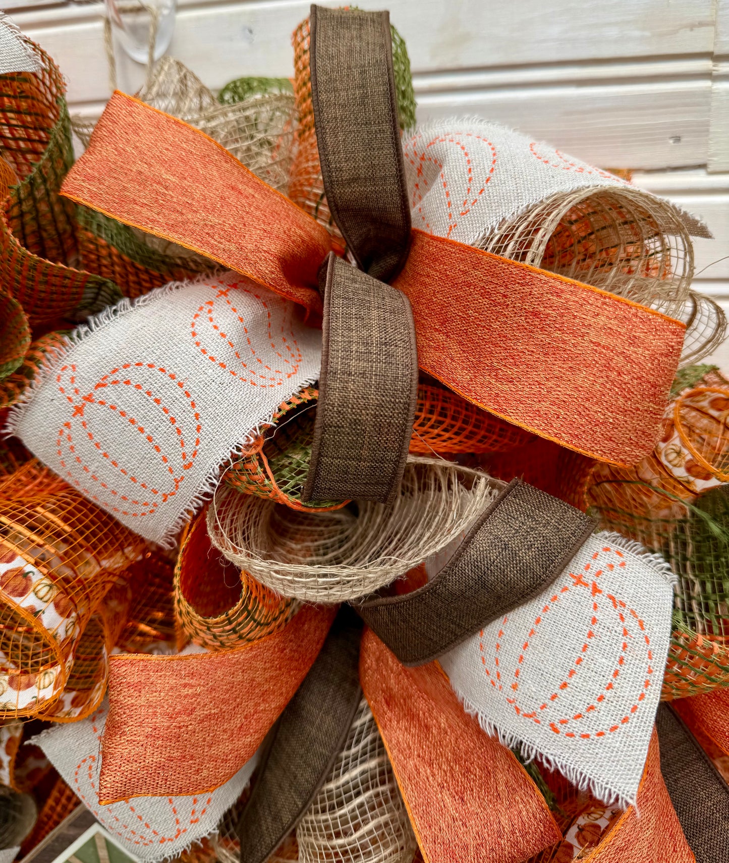 Farmhouse Fall Wreath – Warm Rustic Autumn Decor