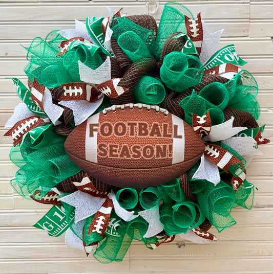 Football Season Wreath – Game Day Front Door Decor