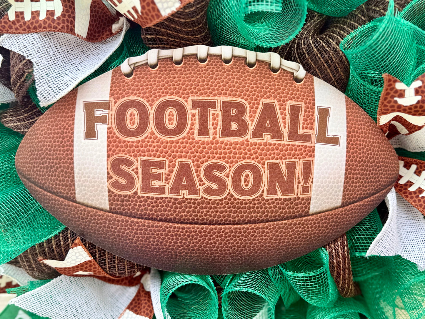 Football Season Wreath – Game Day Front Door Decor