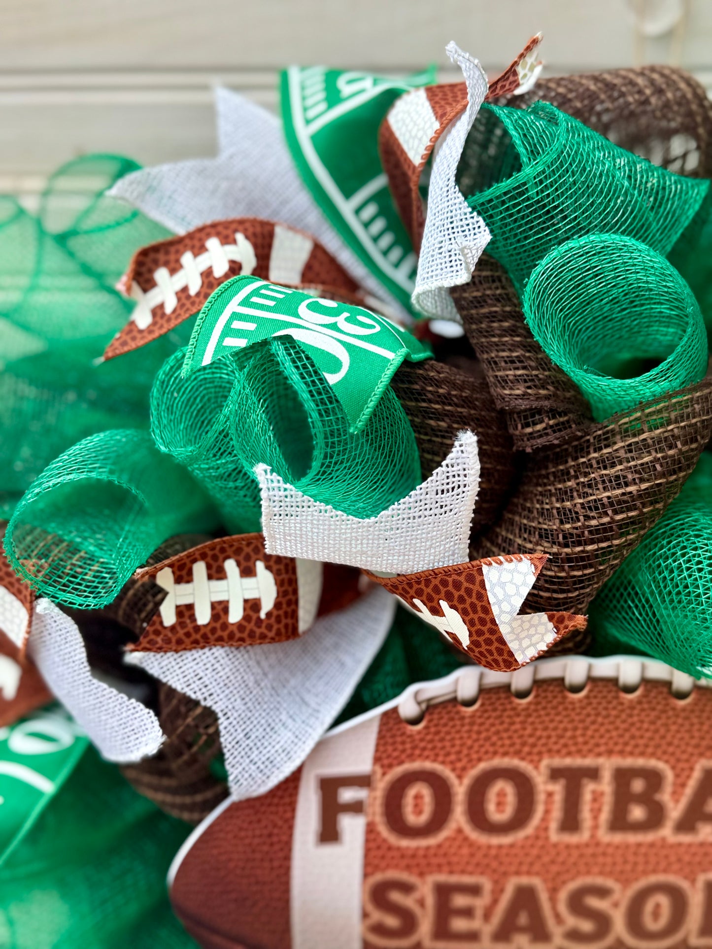 Football Season Wreath – Game Day Front Door Decor