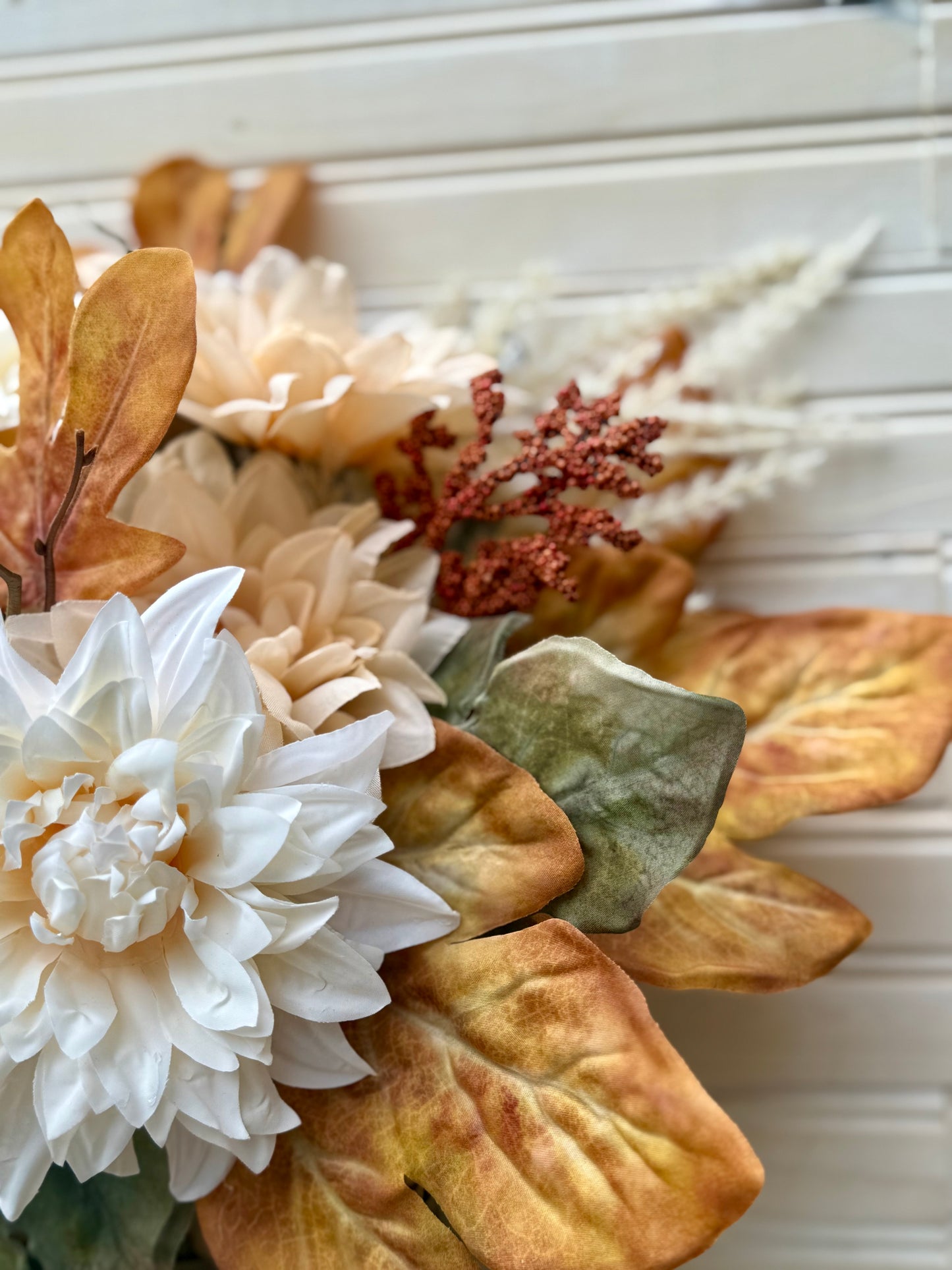 Rustic Fall Floral Door Basket