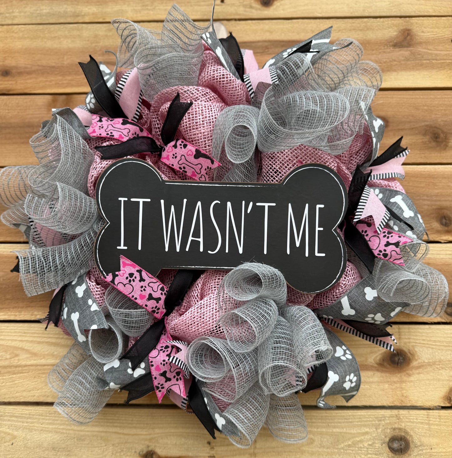 Dog Lovers wreath - It wasn't me