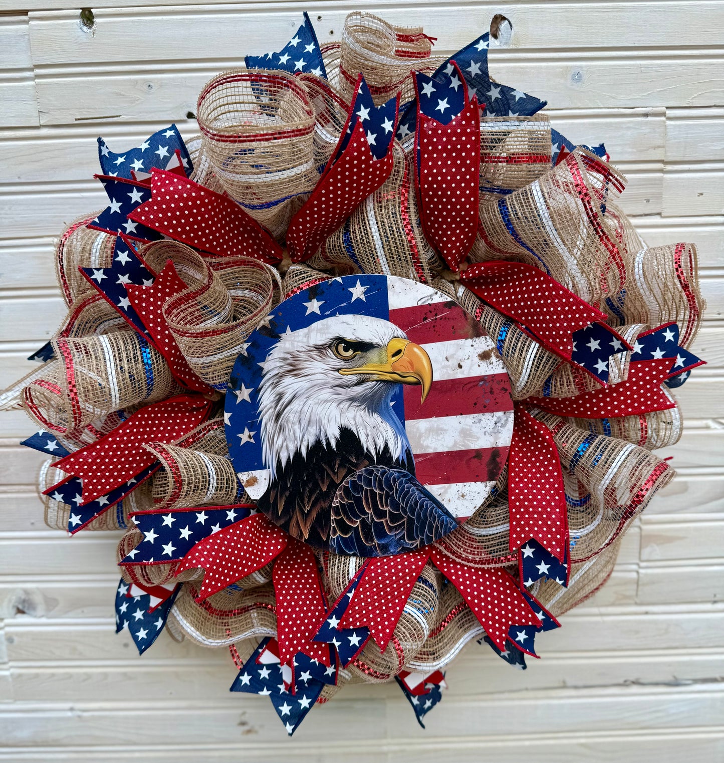 Rustic Patriotic Wreath