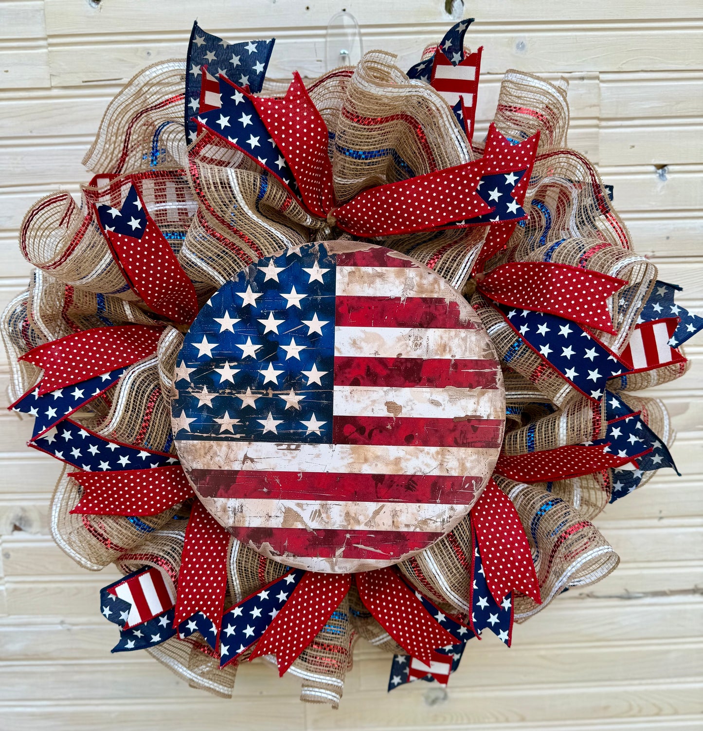 Rustic Patriotic Wreath