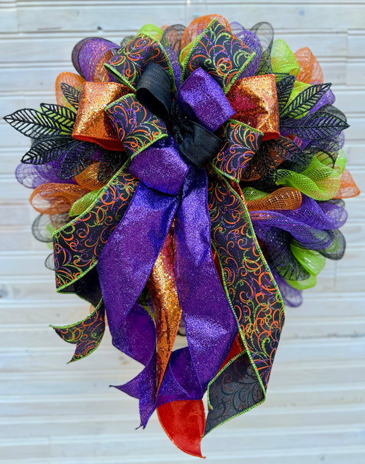Spooky Glam Halloween Wreath