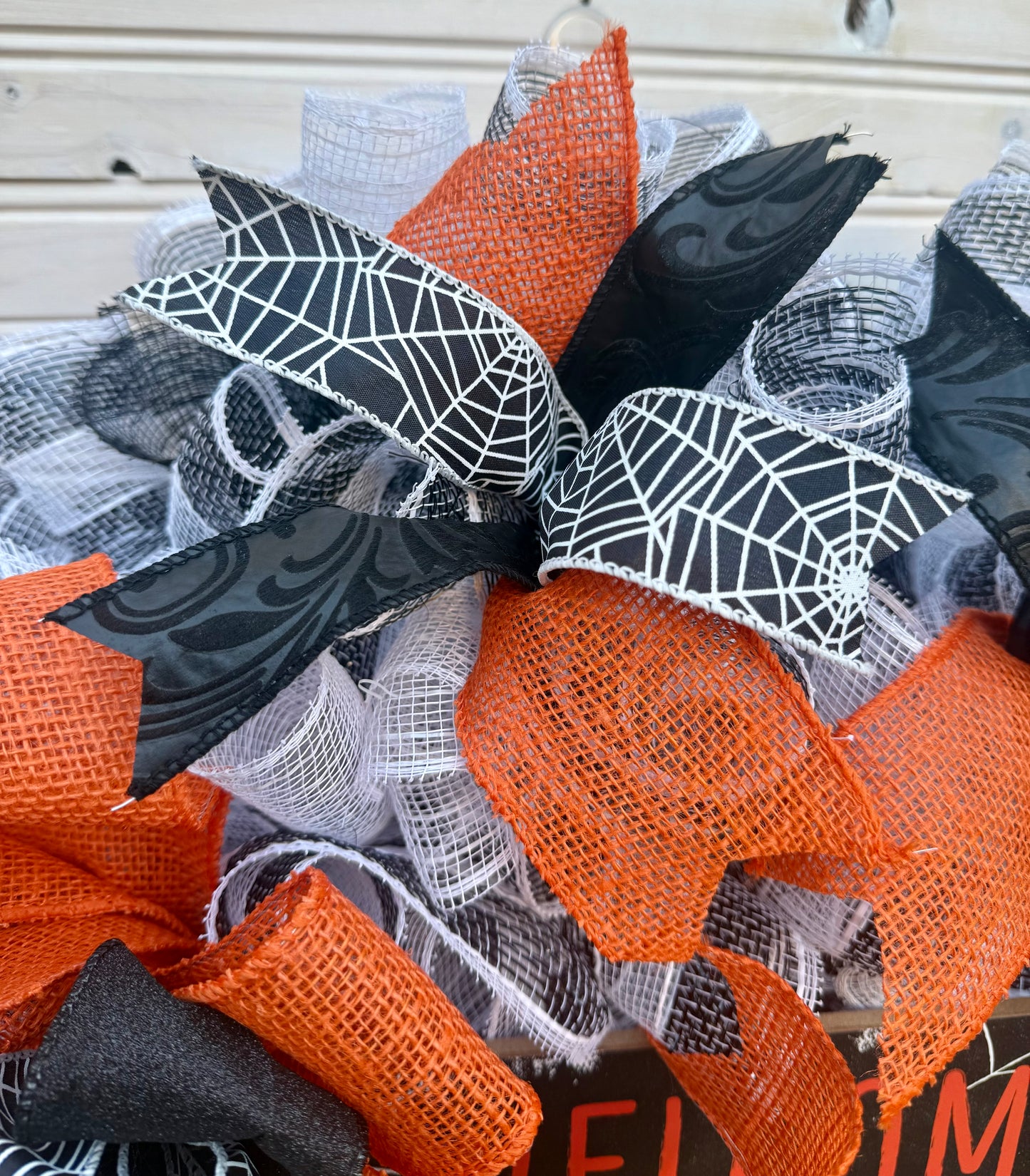 Welcome to Our Haunted House Halloween Wreath