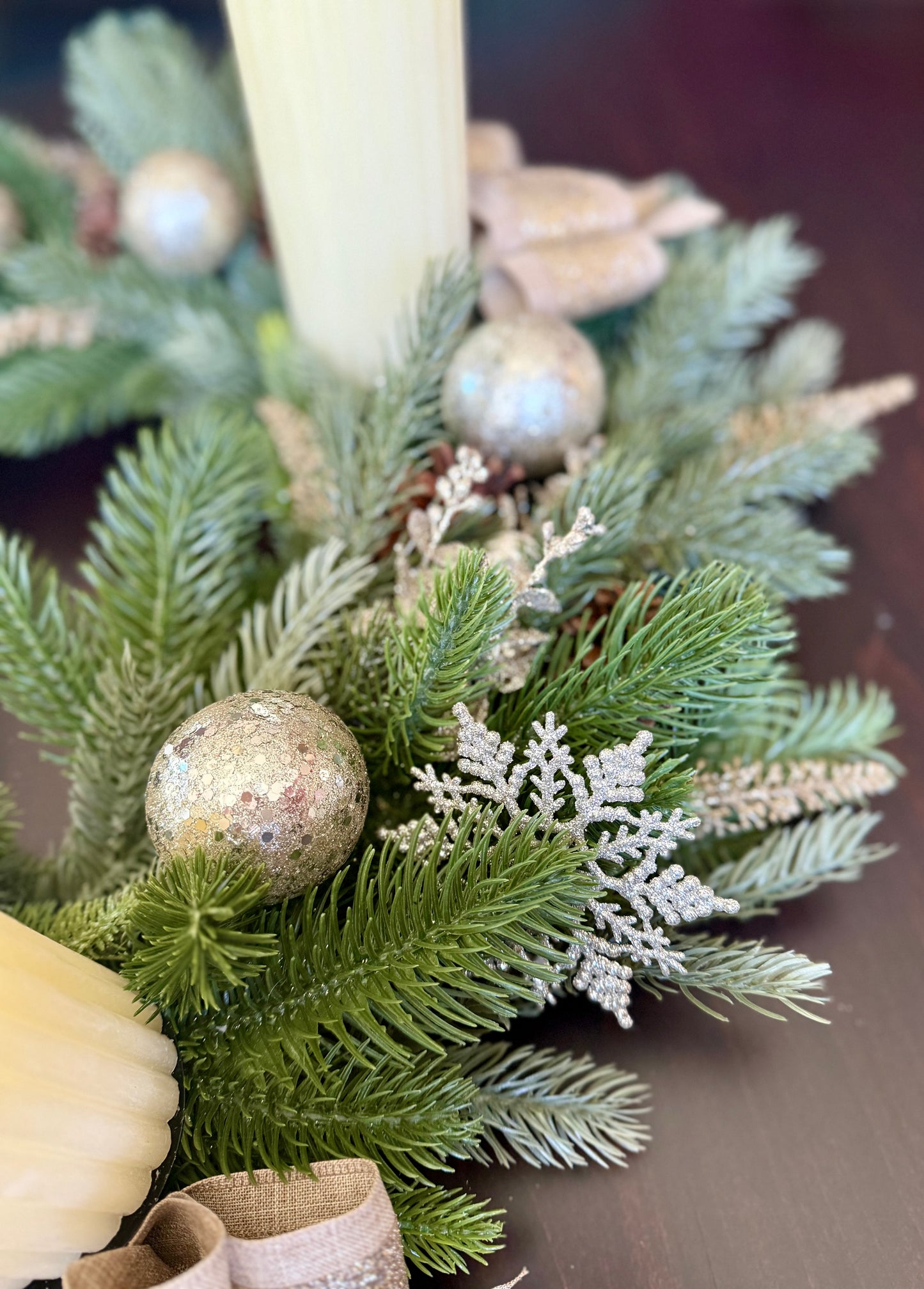 Elegant Christmas Advent Wreath