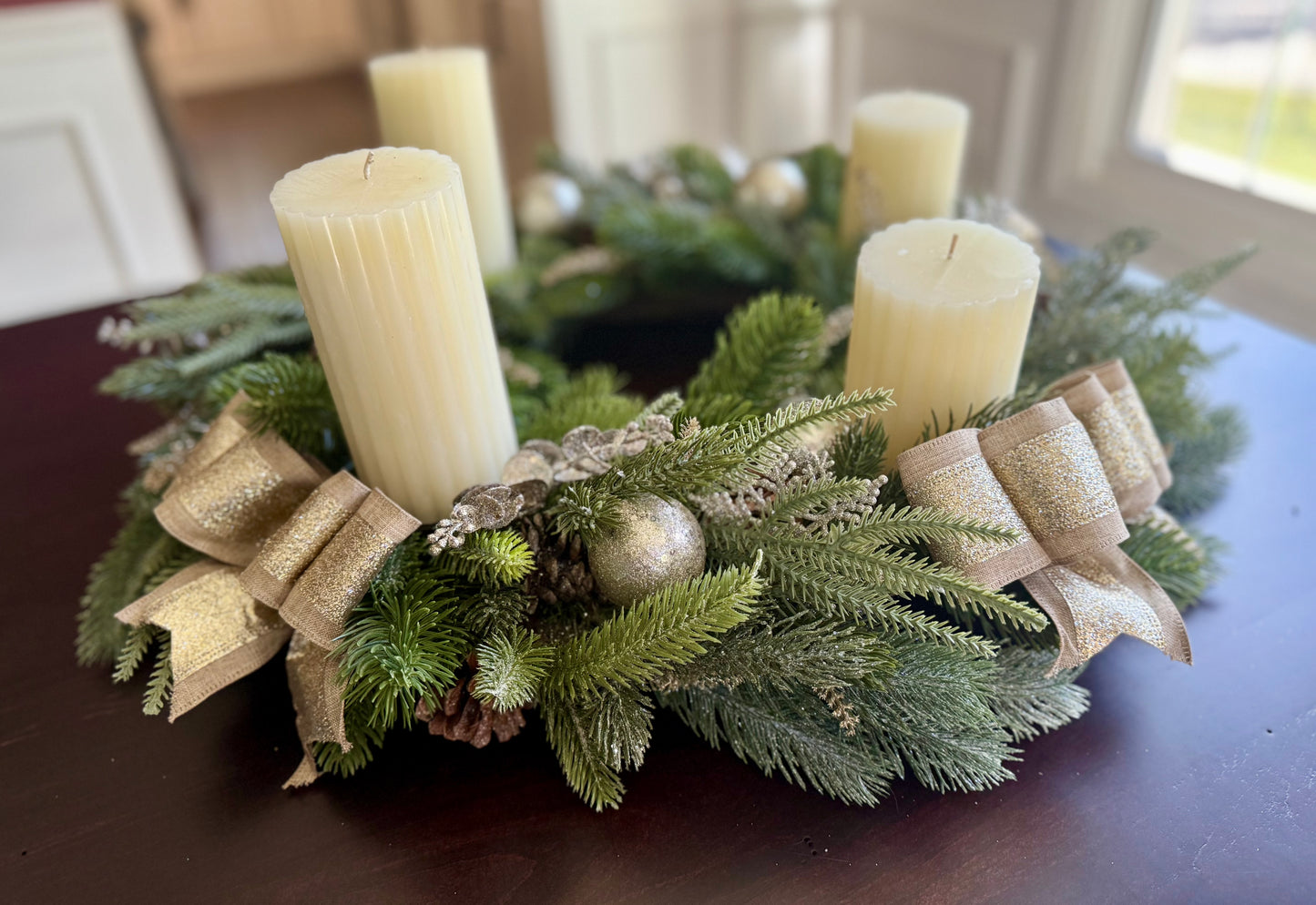 Elegant Christmas Advent Wreath