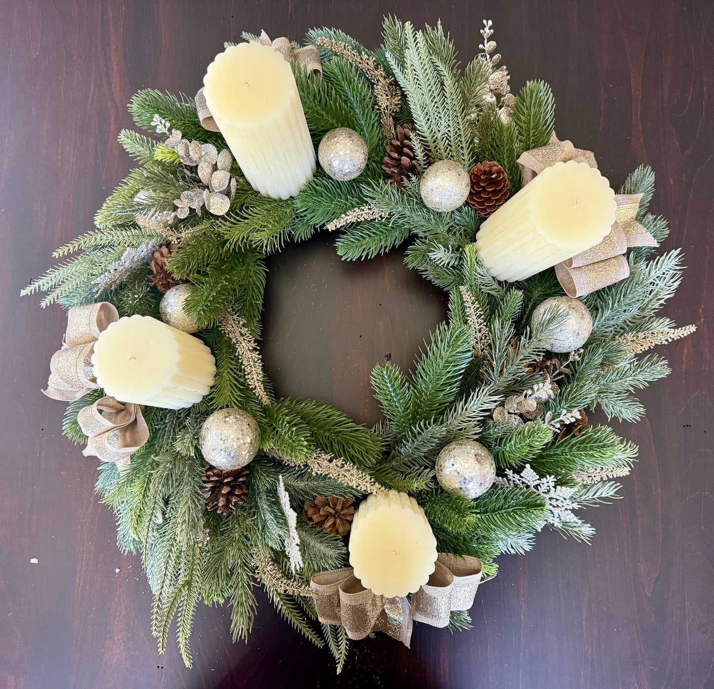 Elegant Christmas Advent Wreath