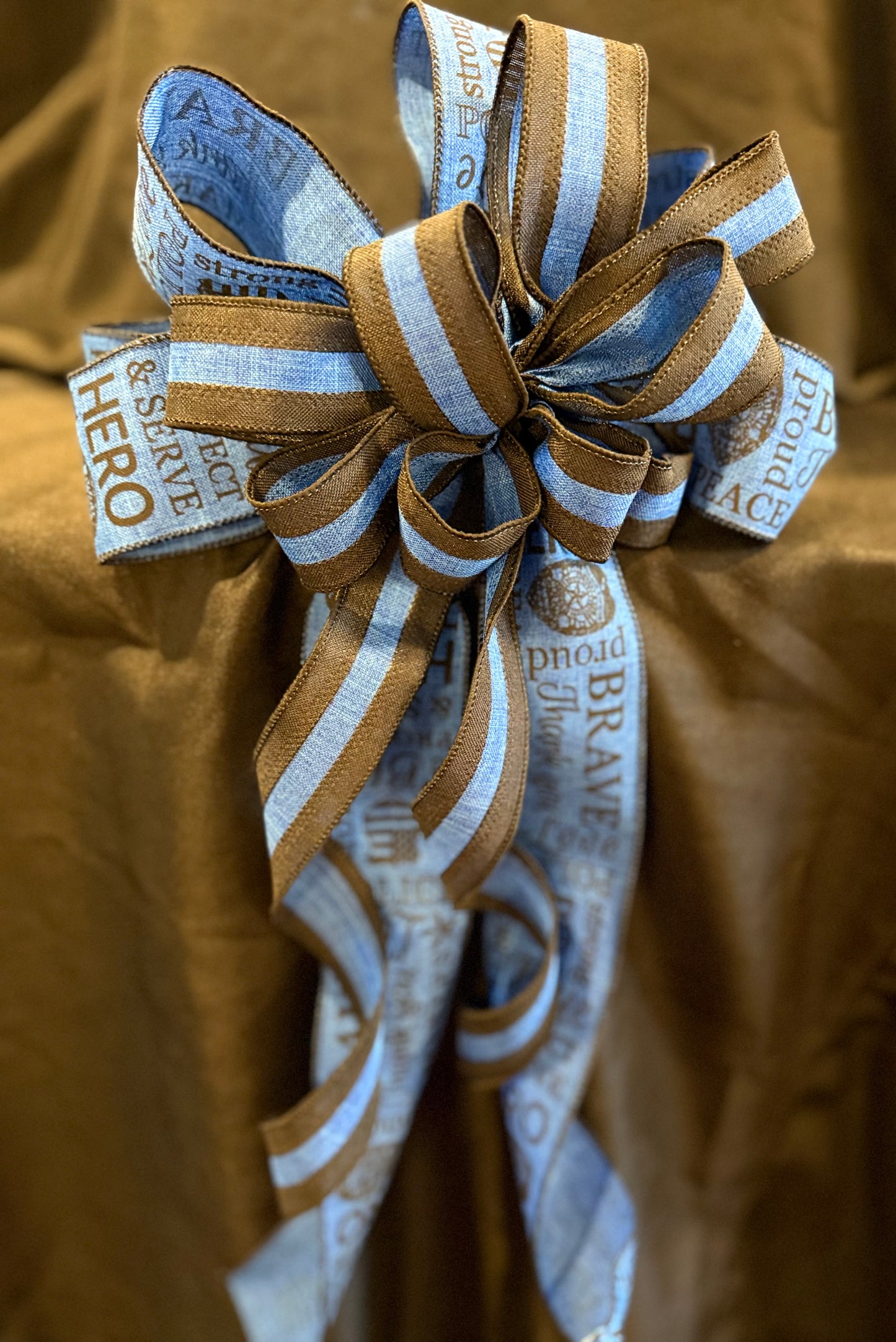 Police Support Ribbon Bow