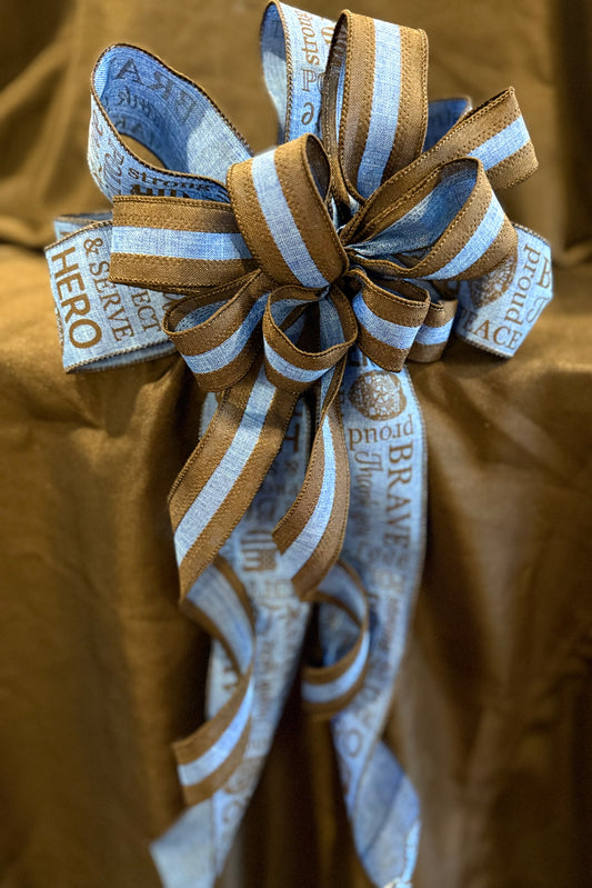 Police Support Ribbon Bow