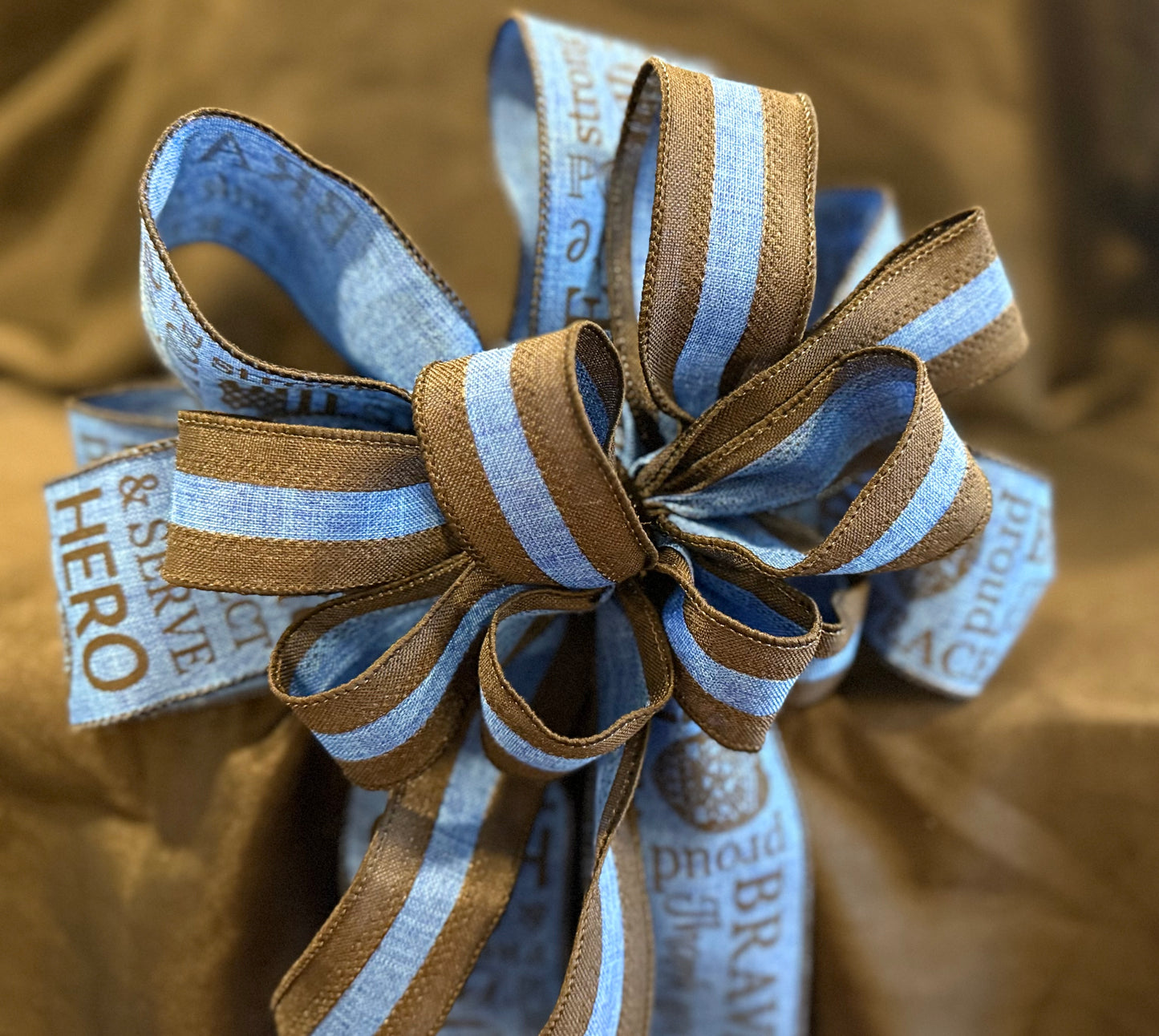 Police Support Ribbon Bow