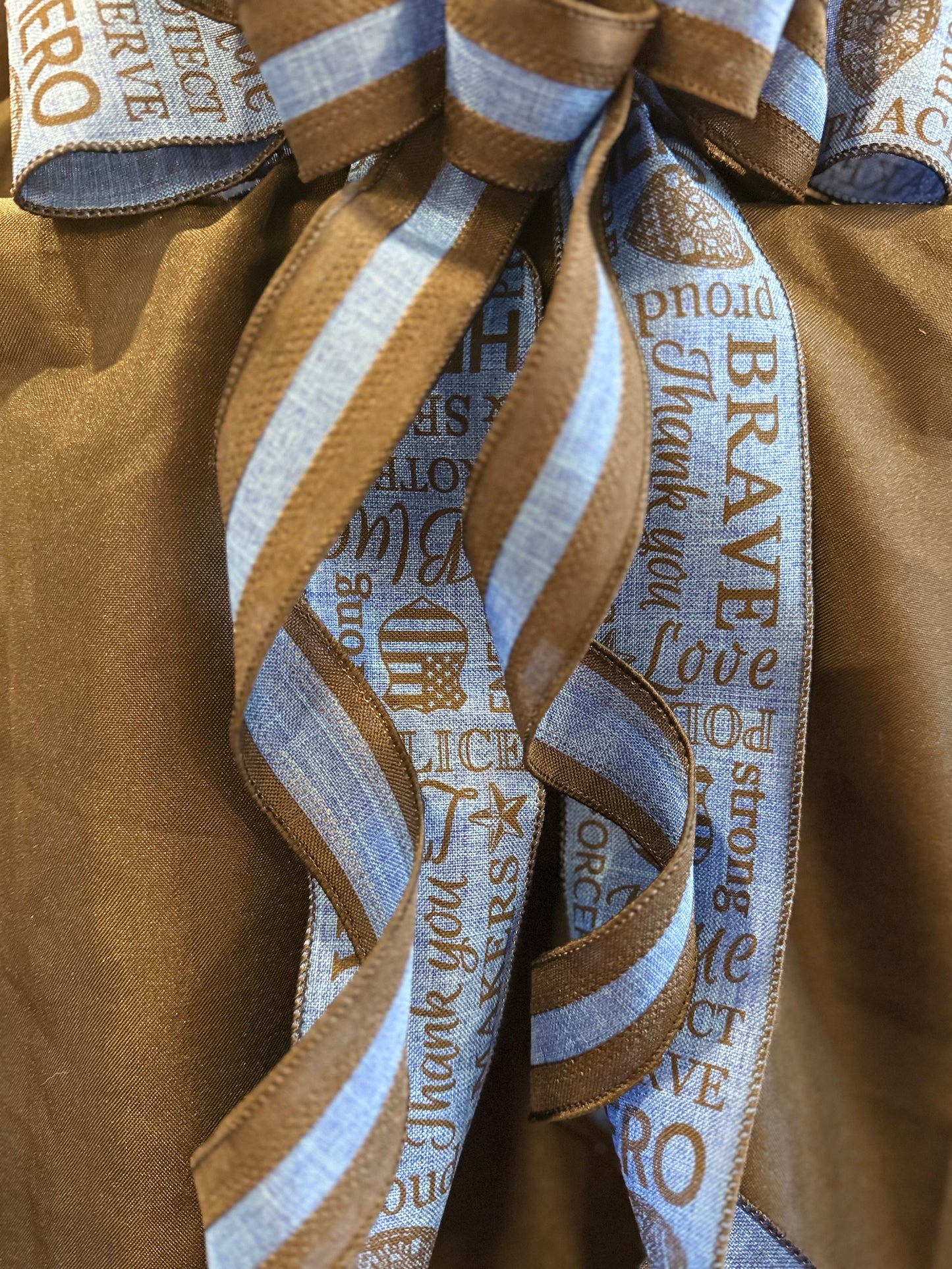 Police Support Ribbon Bow
