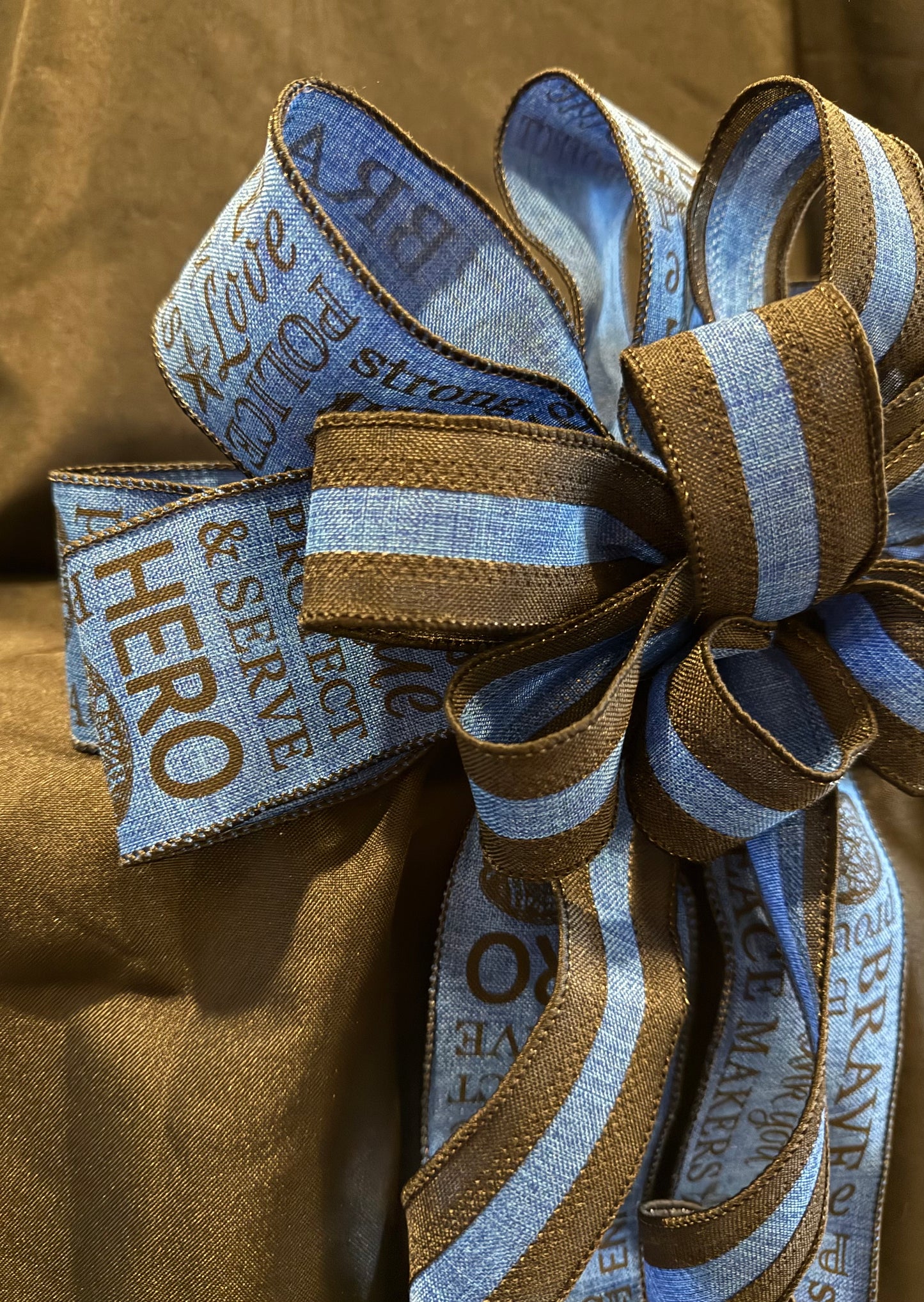 Police Support Ribbon Bow