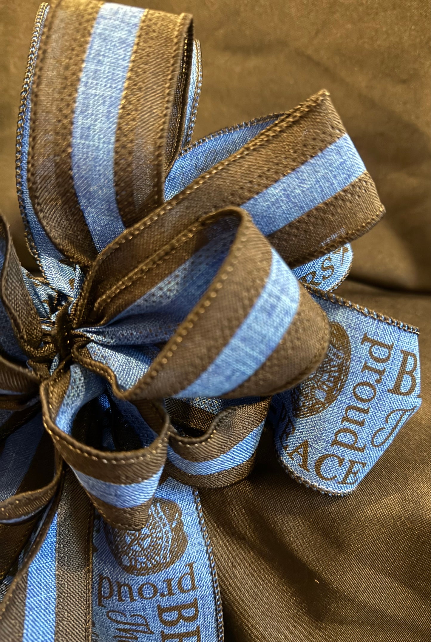 Police Support Ribbon Bow