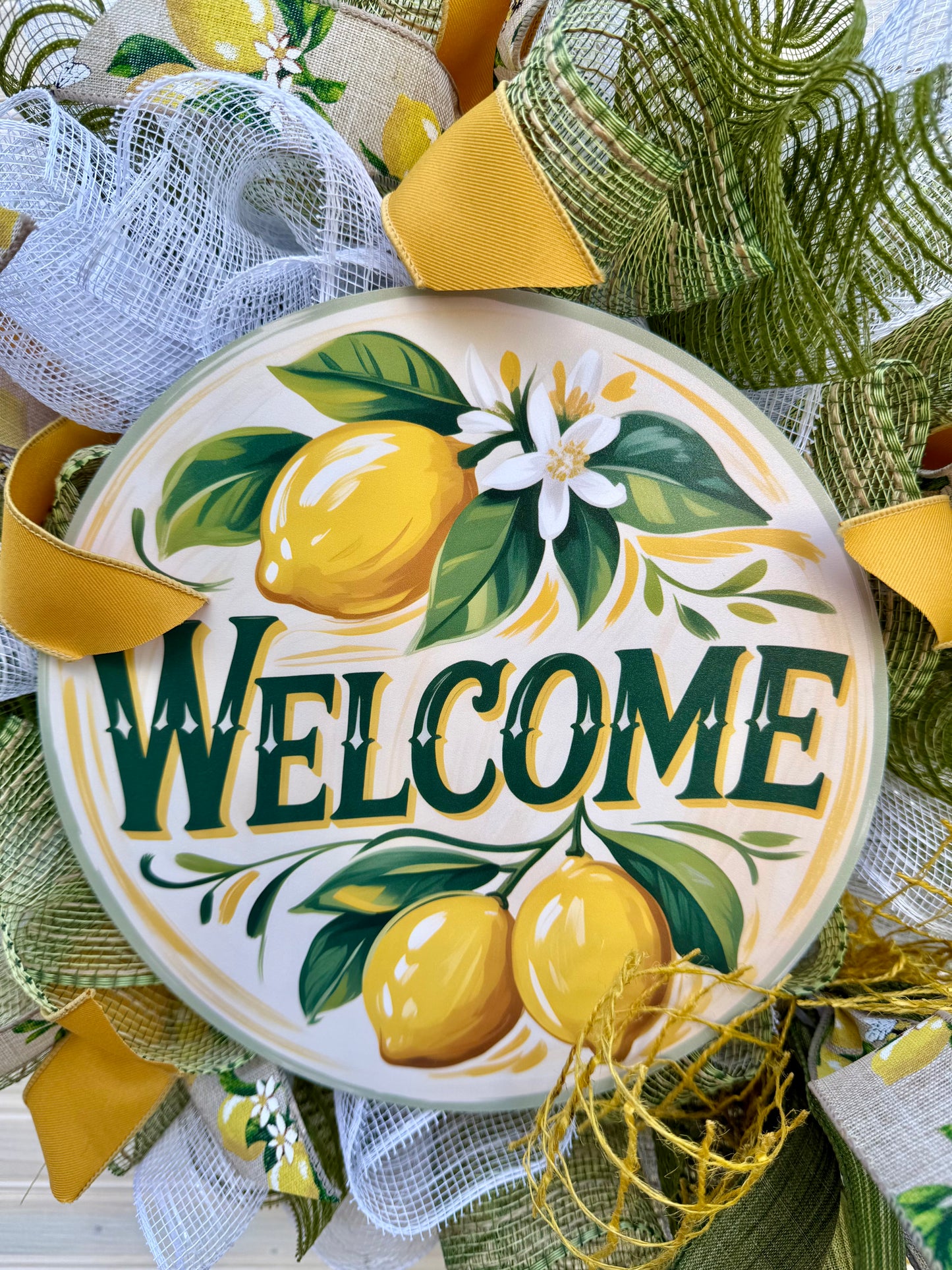 Summer Lemon Door Decor