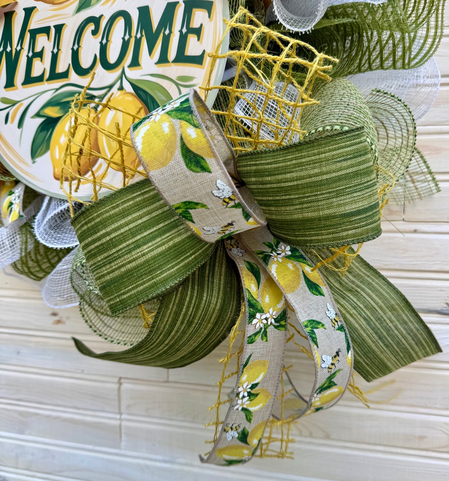 Summer Lemon Door Decor