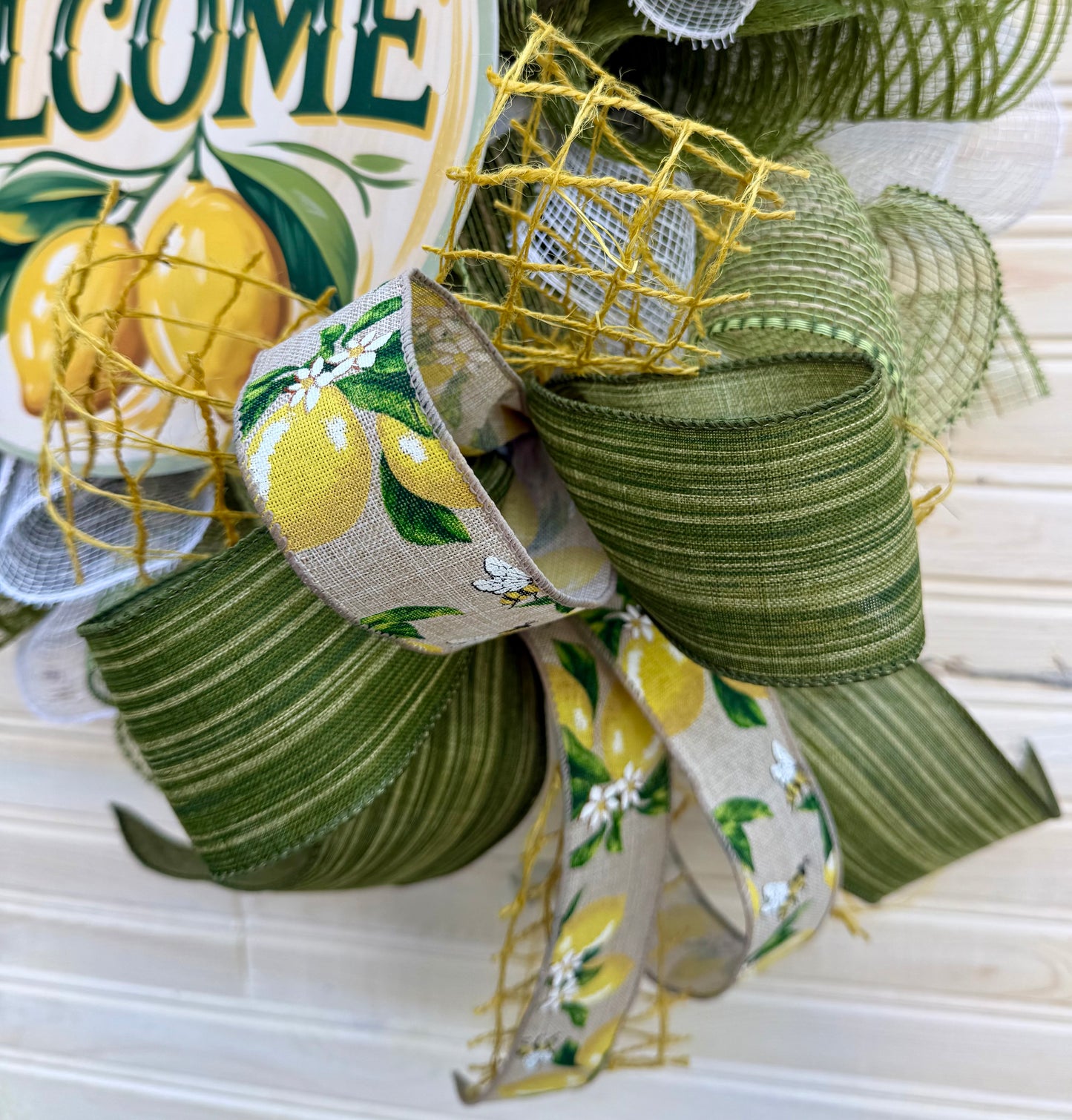 Summer Lemon Door Decor